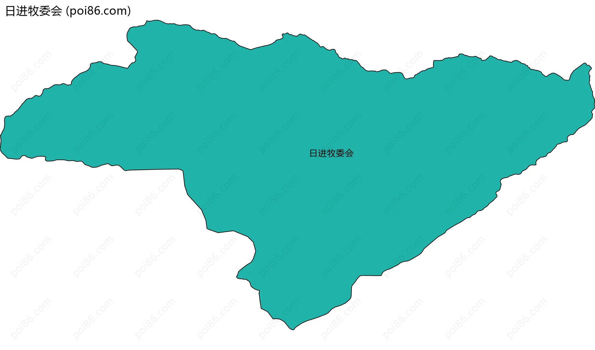 日进牧委会边界地图