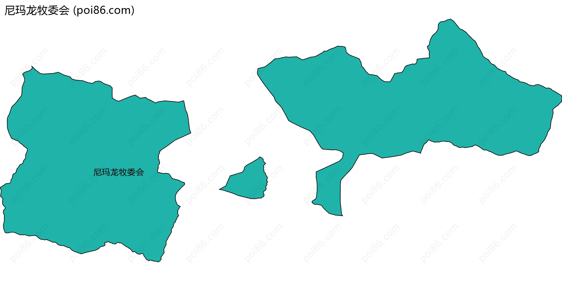 尼玛龙牧委会边界地图