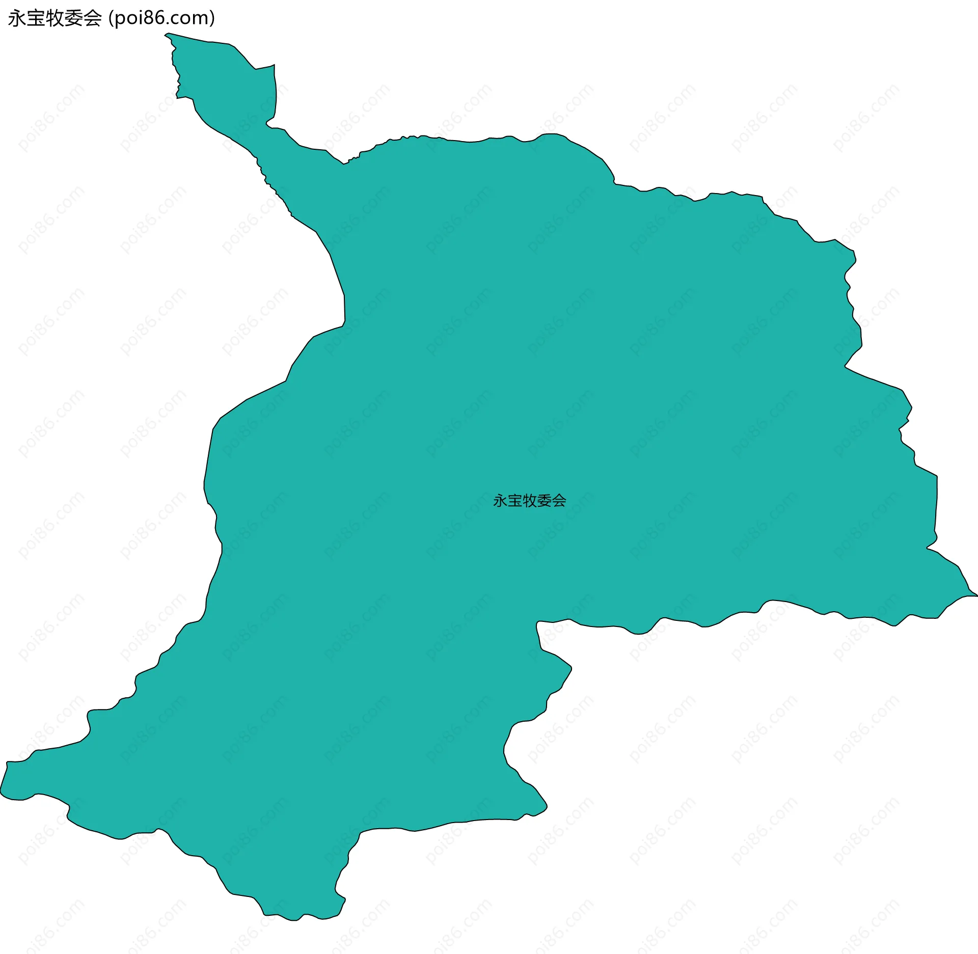 永宝牧委会边界地图