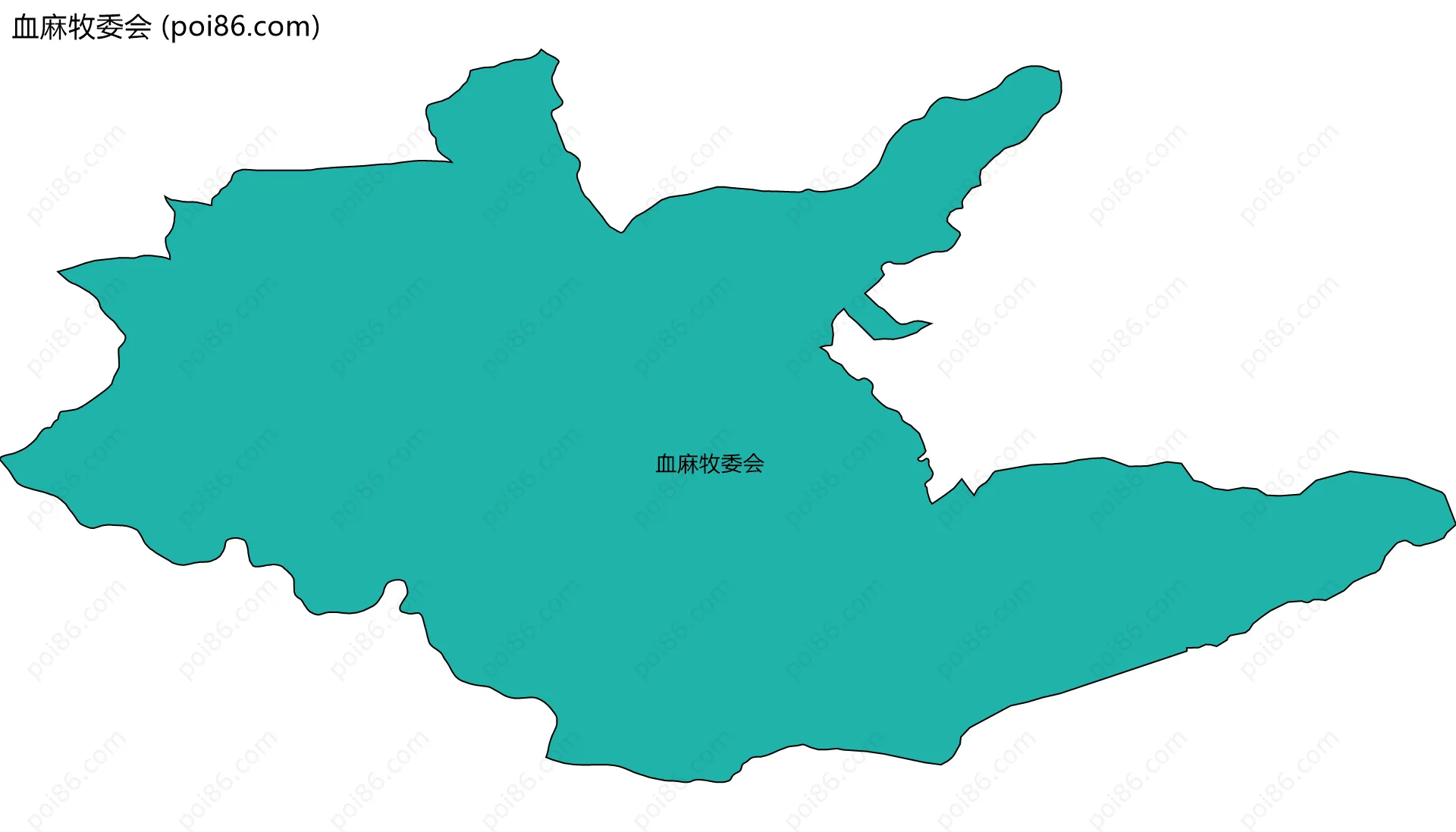 血麻牧委会边界地图