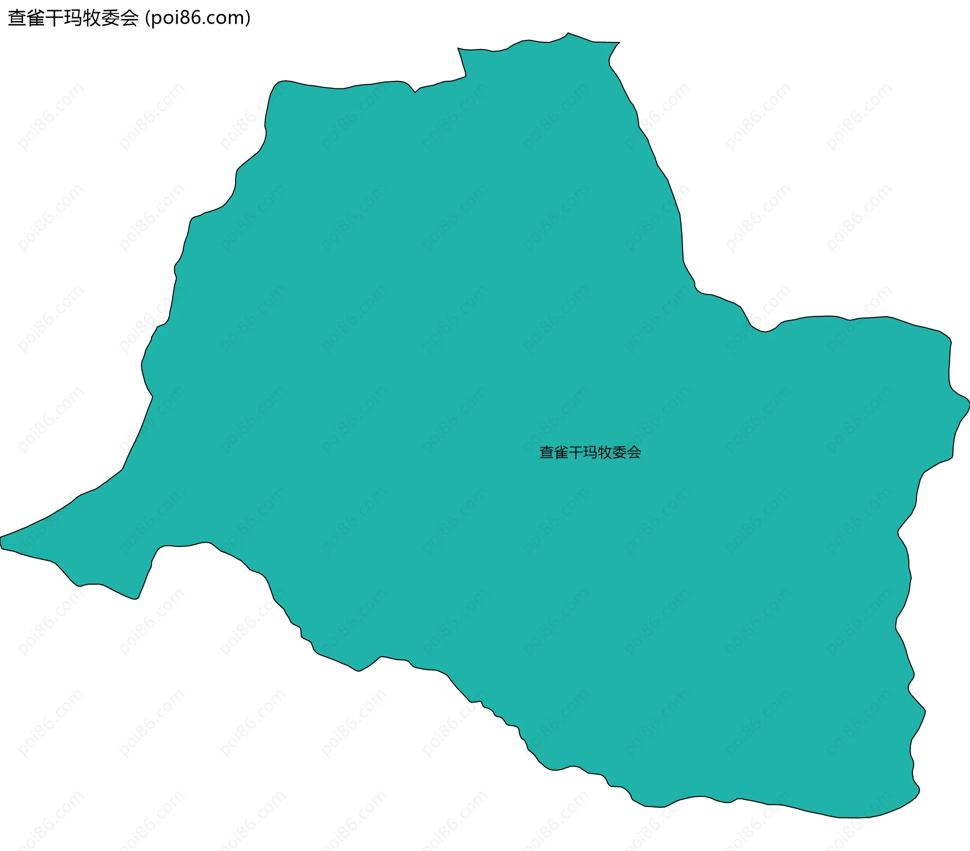查雀干玛牧委会边界地图