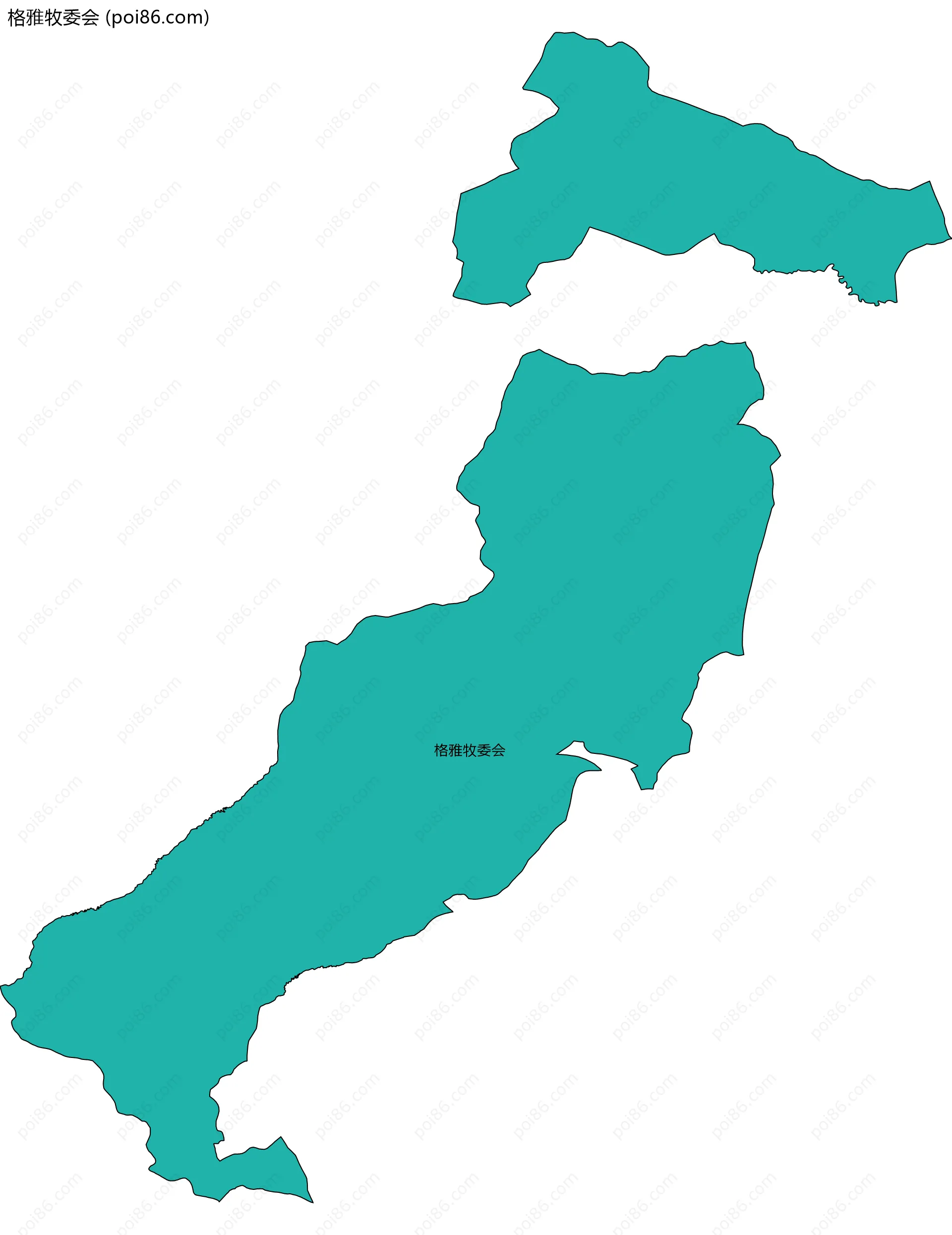 格雅牧委会边界地图