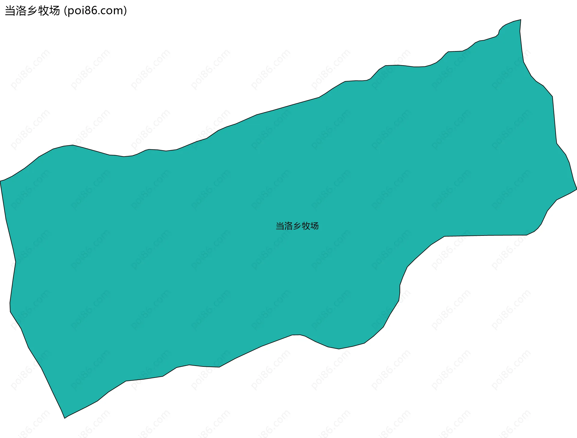 当洛乡牧场边界地图