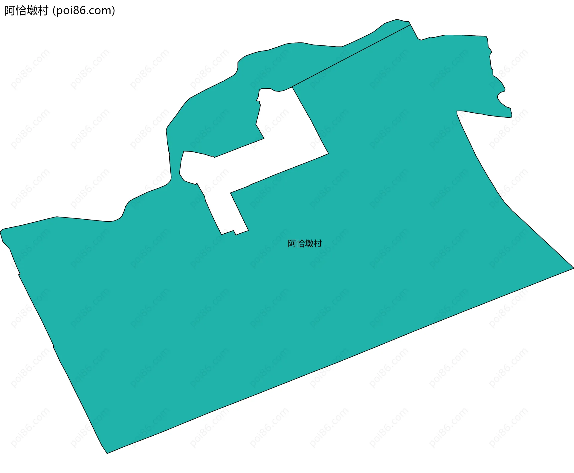 阿恰墩村边界地图