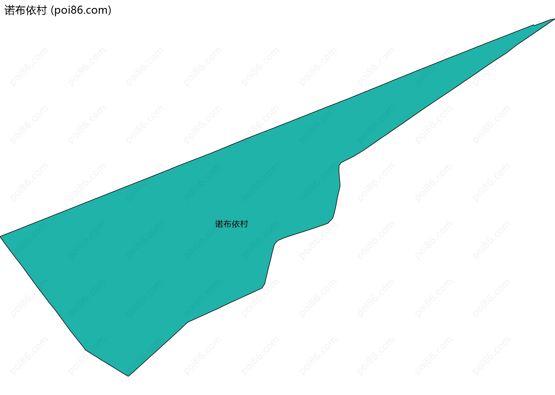 诺布依村边界地图