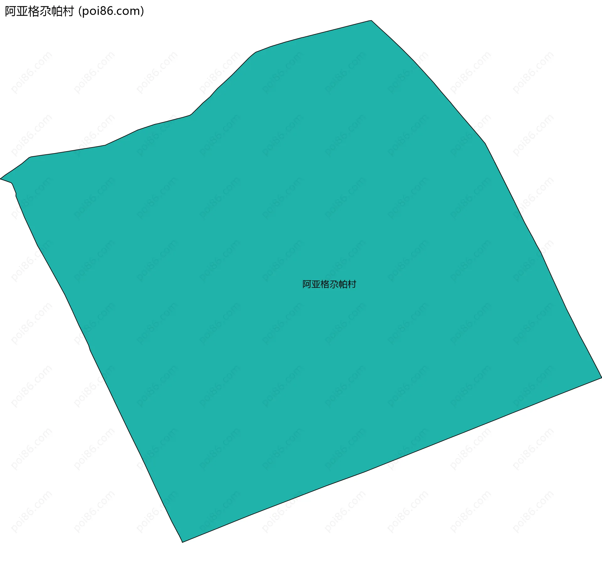 阿亚格尕帕村边界地图