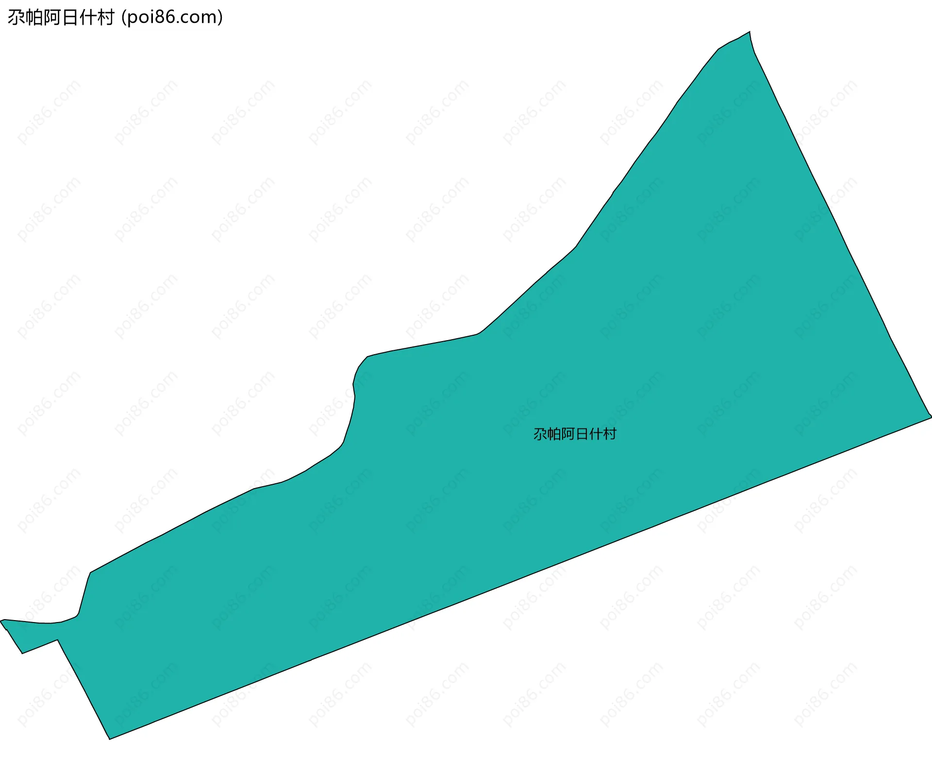 尕帕阿日什村边界地图