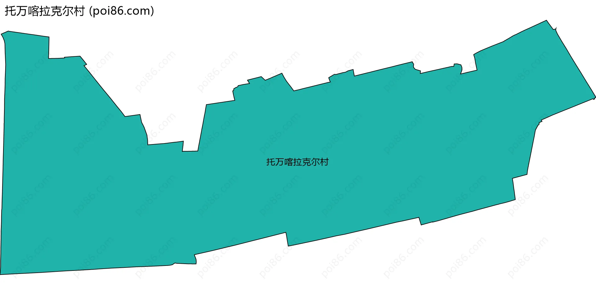 托万喀拉克尔村边界地图