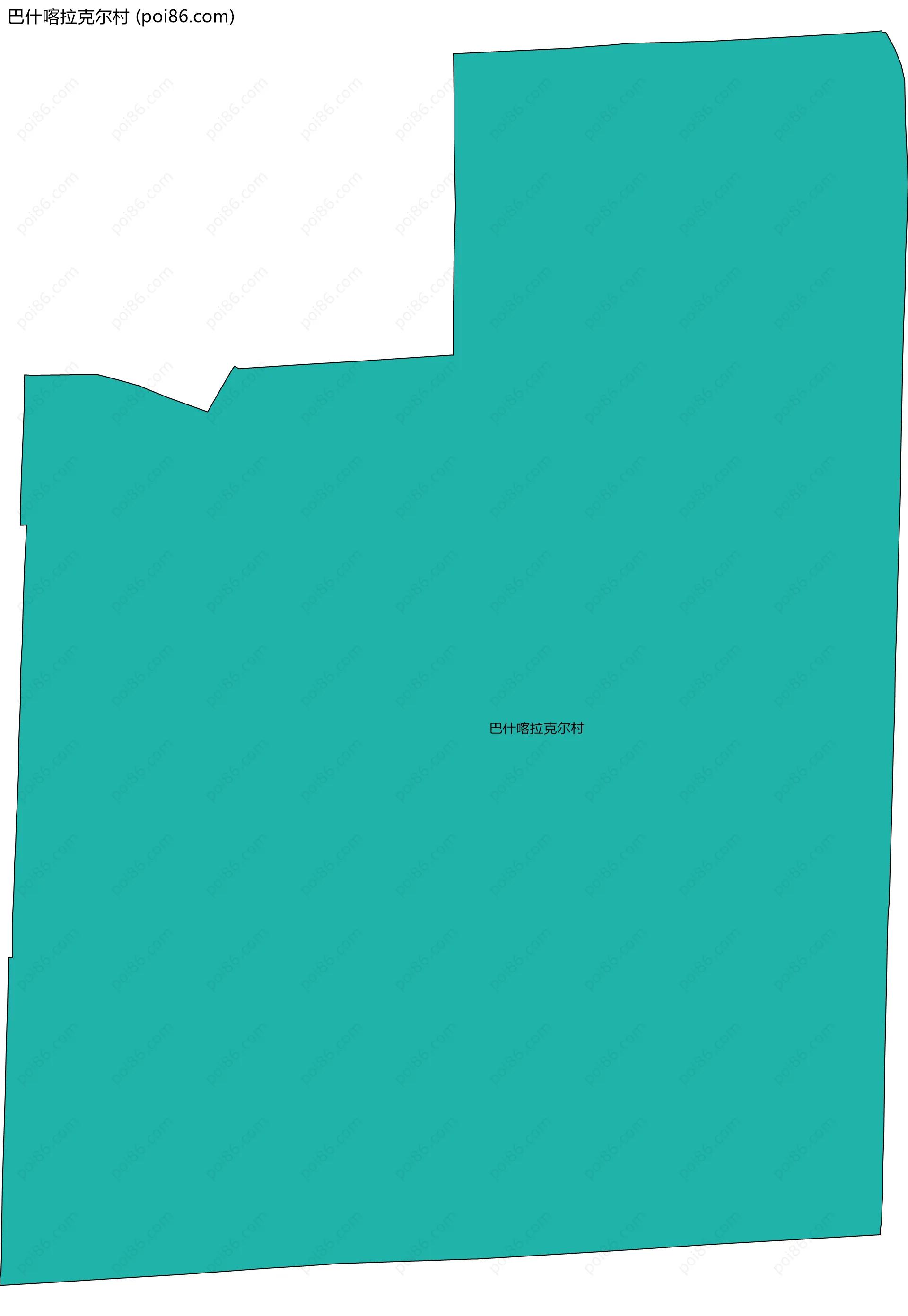 巴什喀拉克尔村边界地图