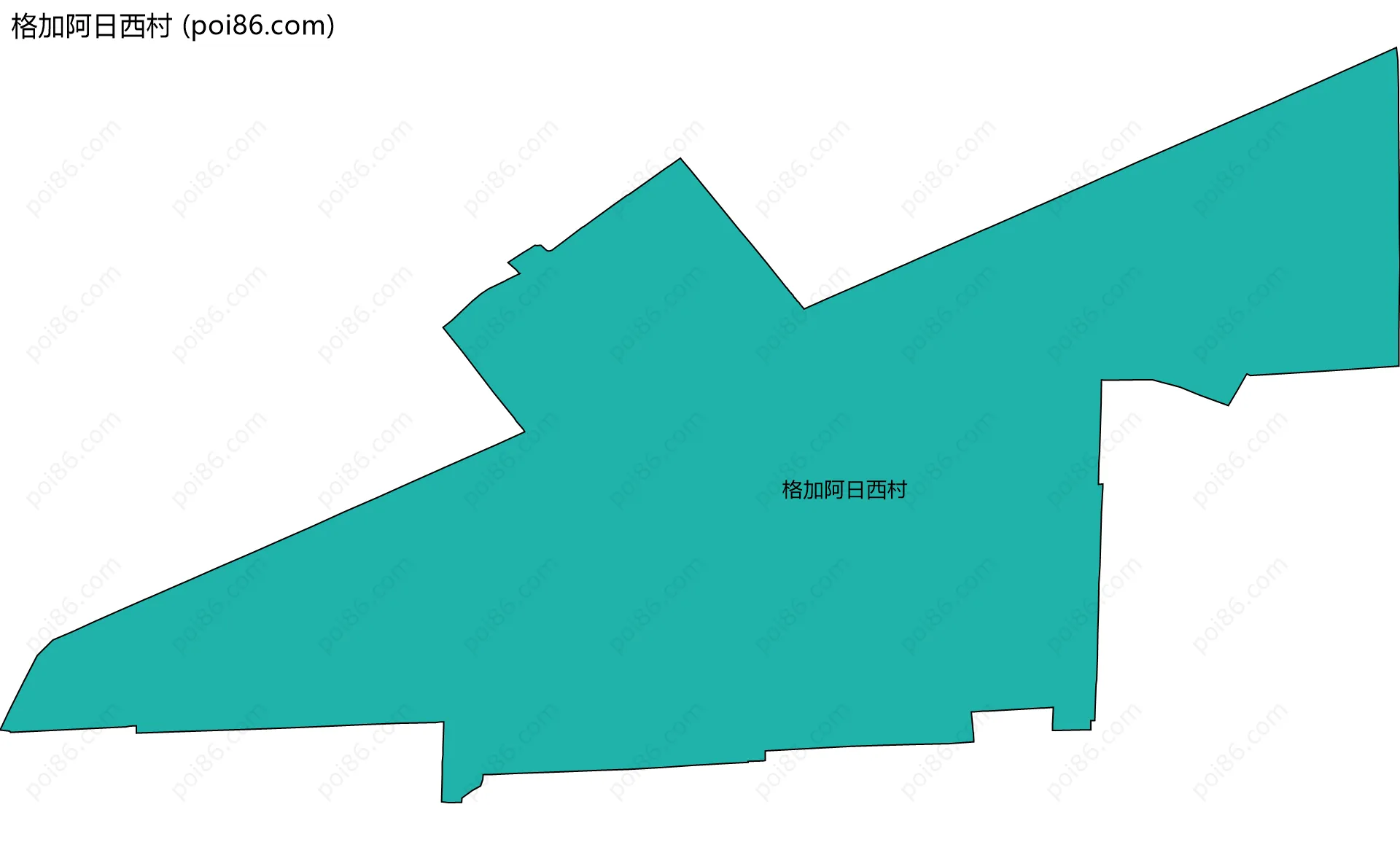 格加阿日西村边界地图