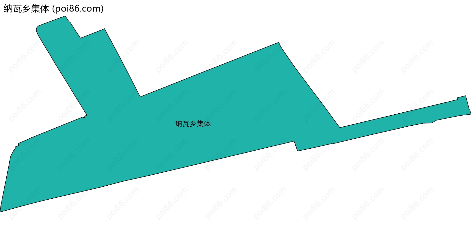 纳瓦乡集体边界地图