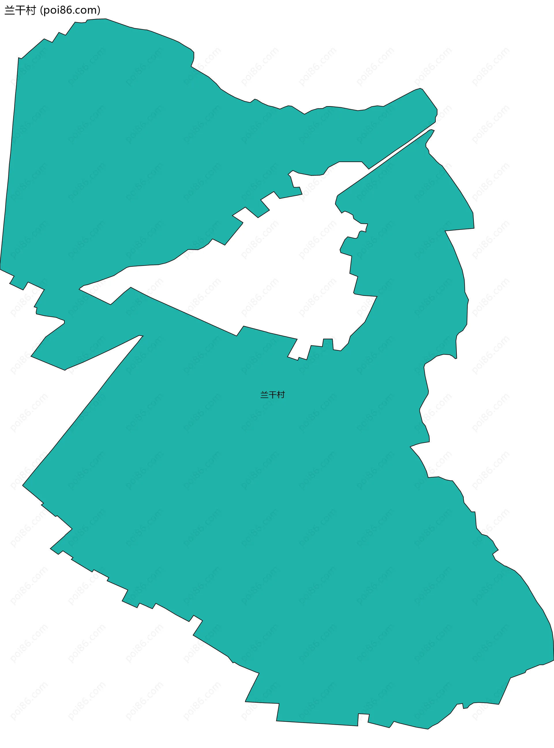 兰干村边界地图