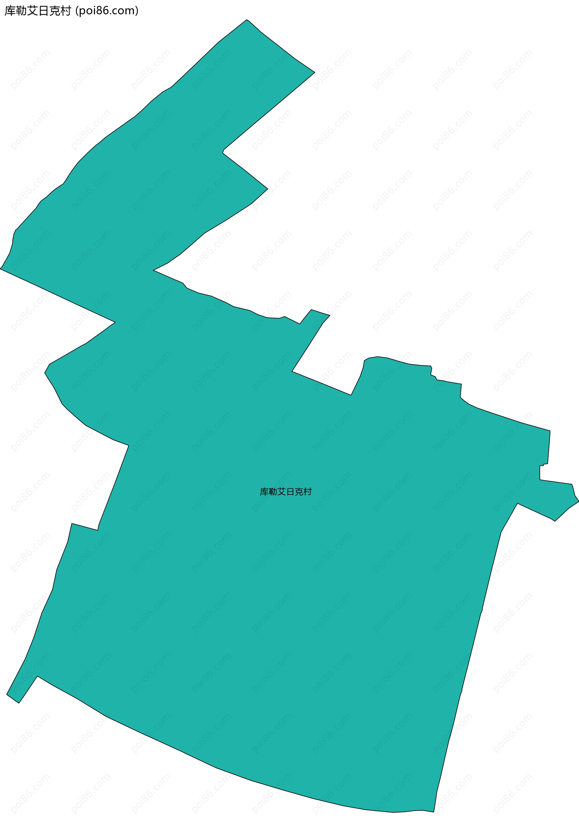 库勒艾日克村边界地图