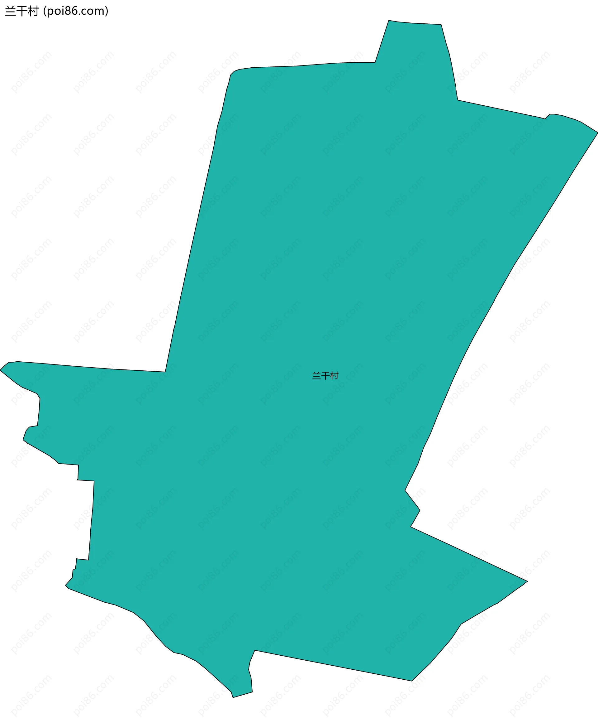 兰干村边界地图