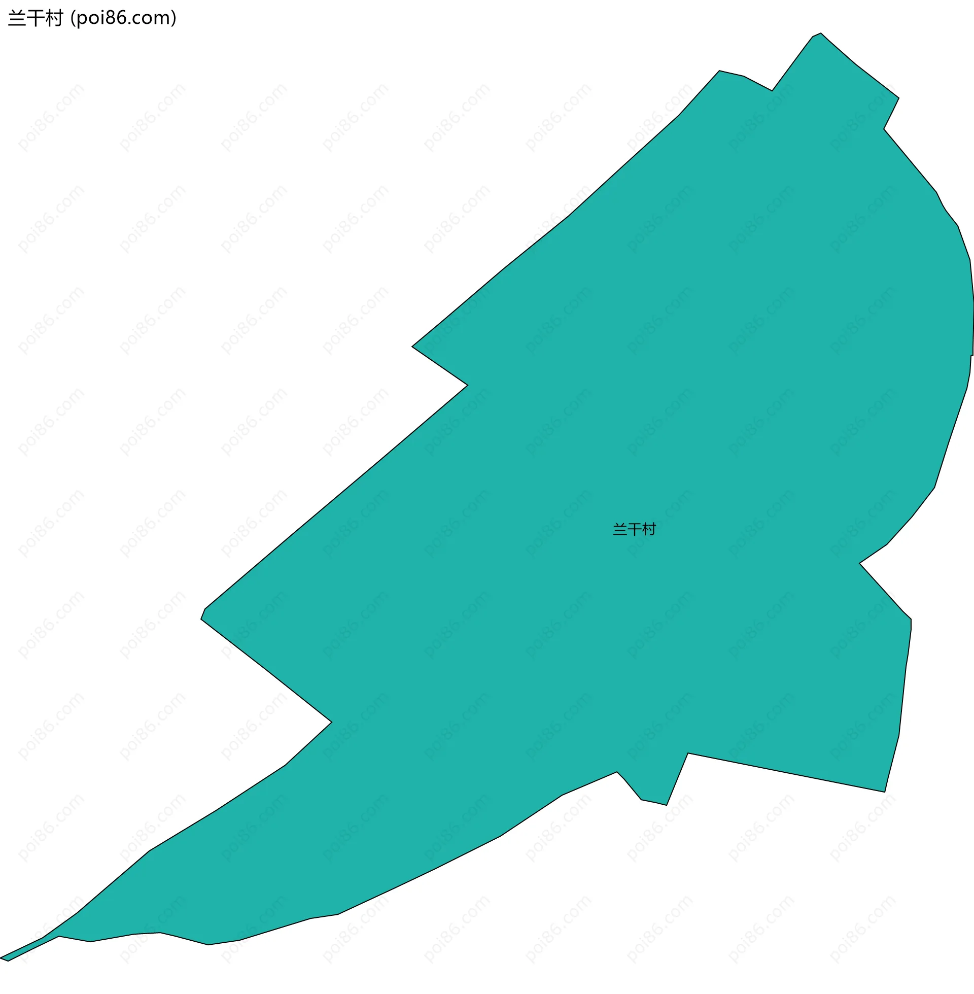 兰干村边界地图