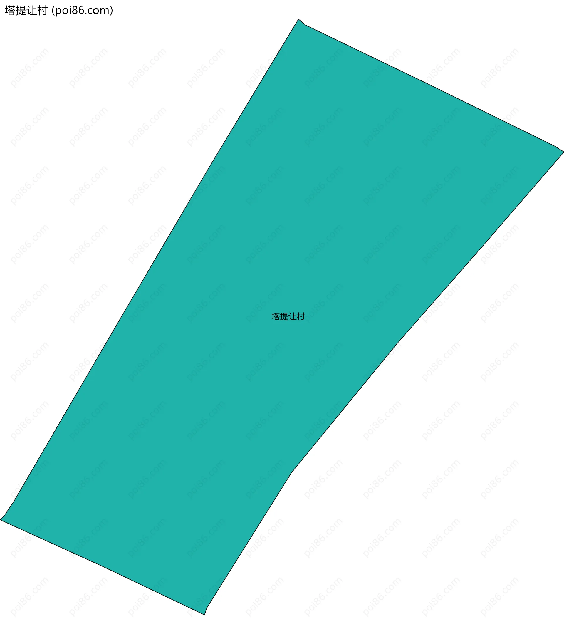 塔提让村边界地图