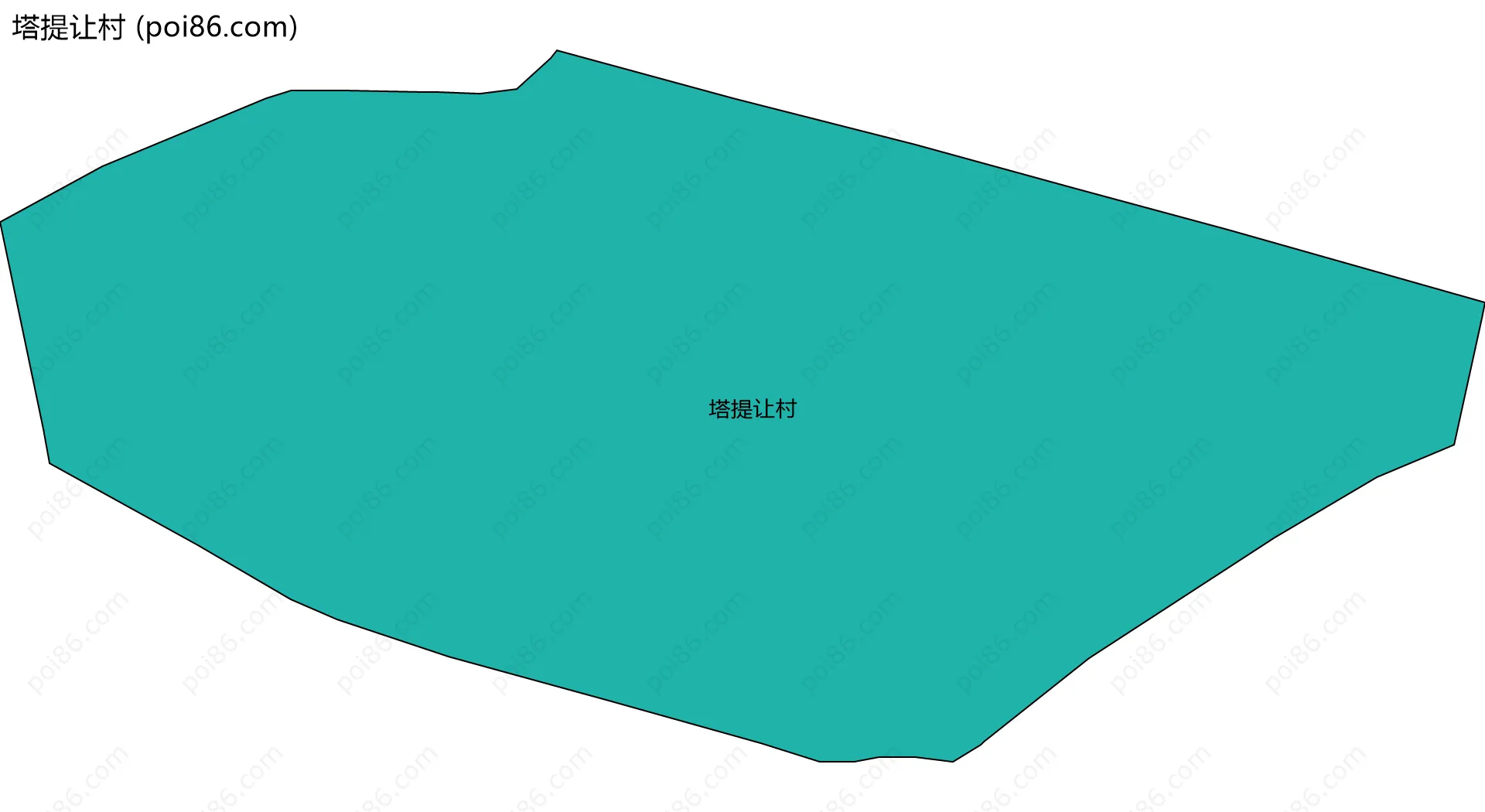 塔提让村边界地图