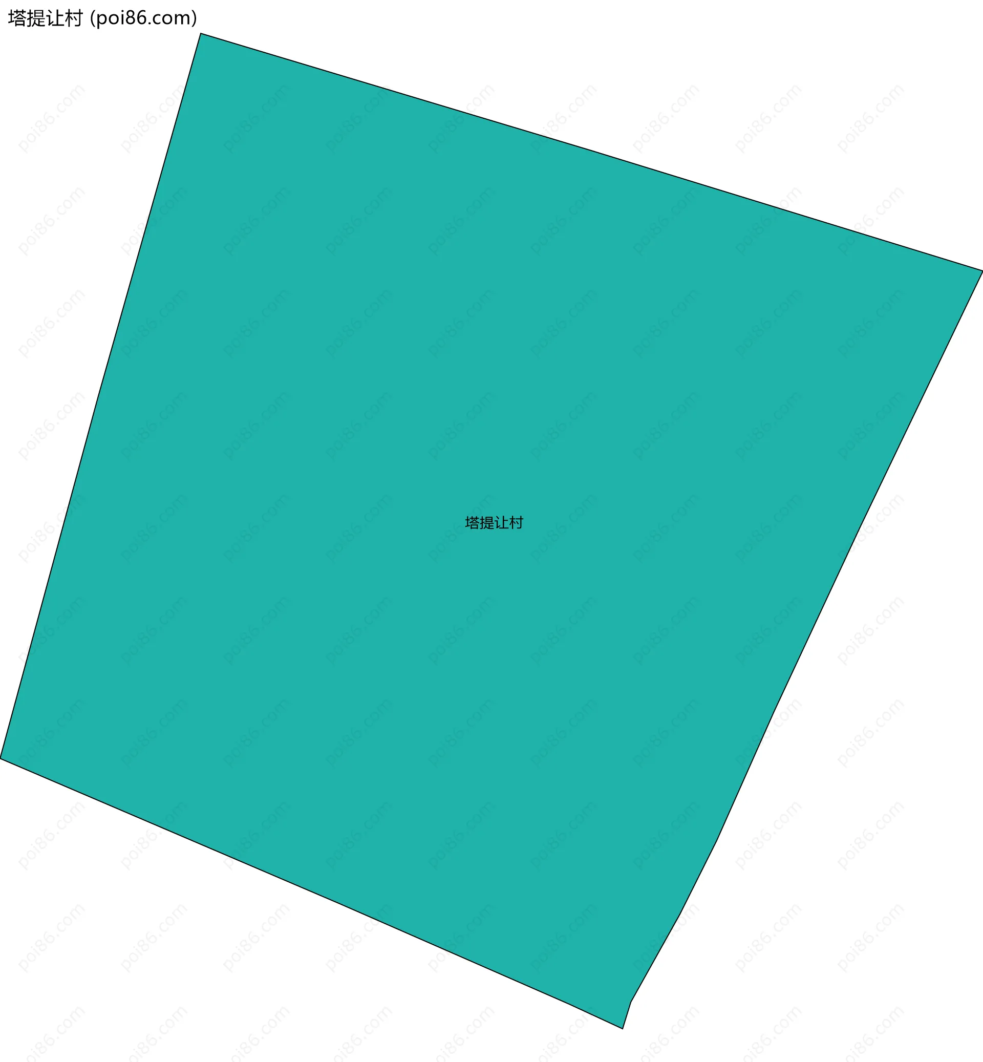 塔提让村边界地图