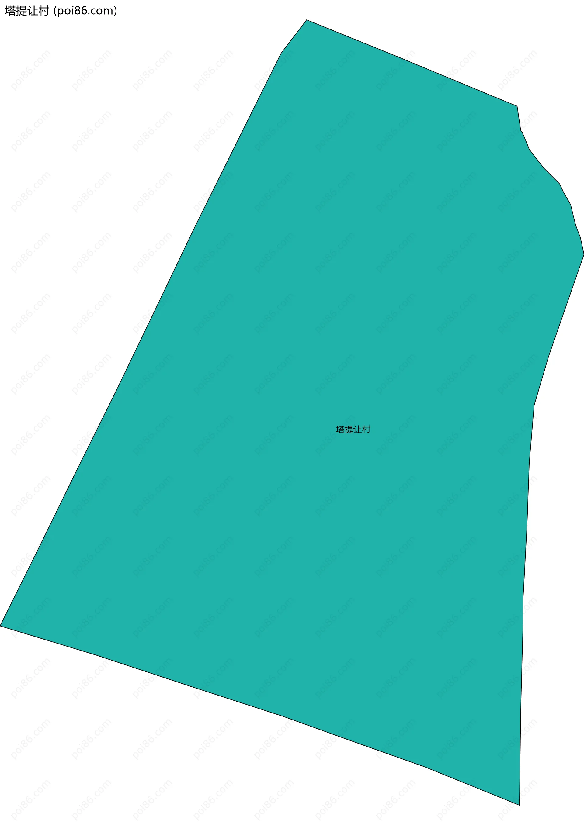 塔提让村边界地图