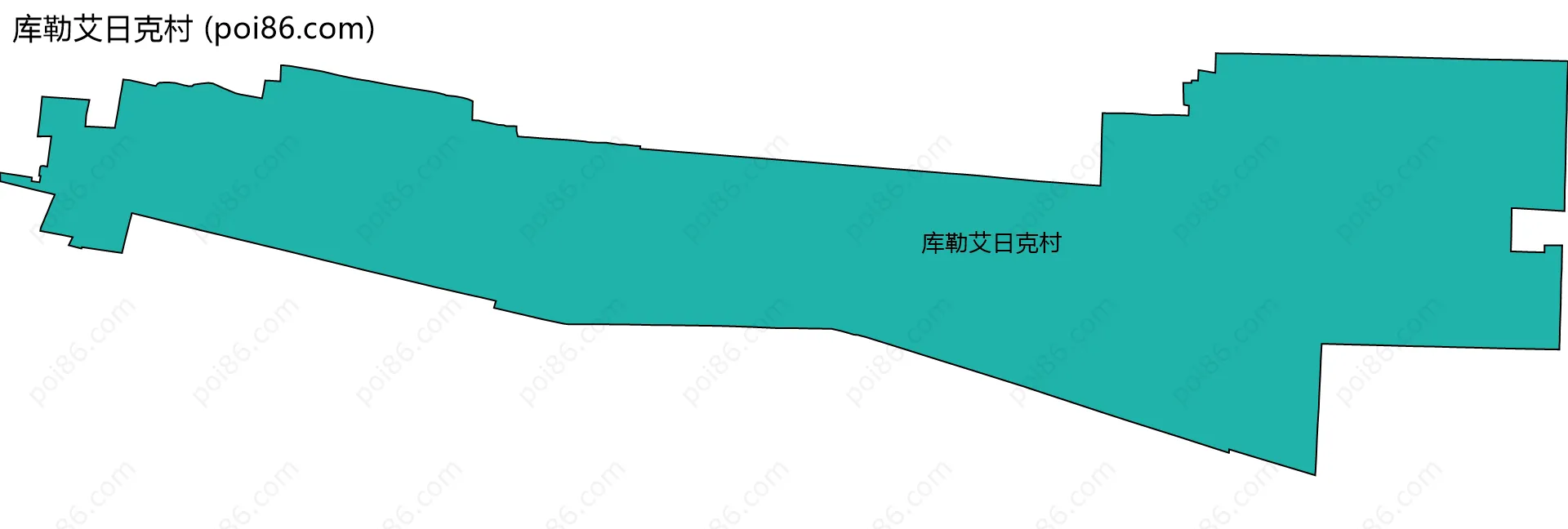 库勒艾日克村边界地图