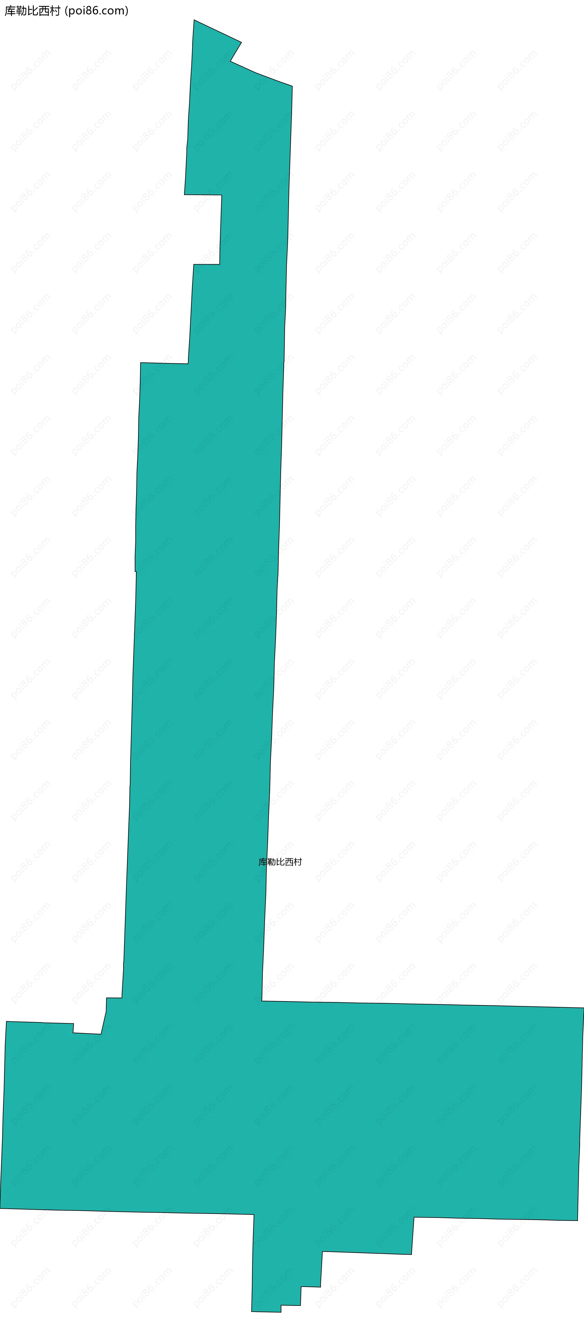 库勒比西村边界地图