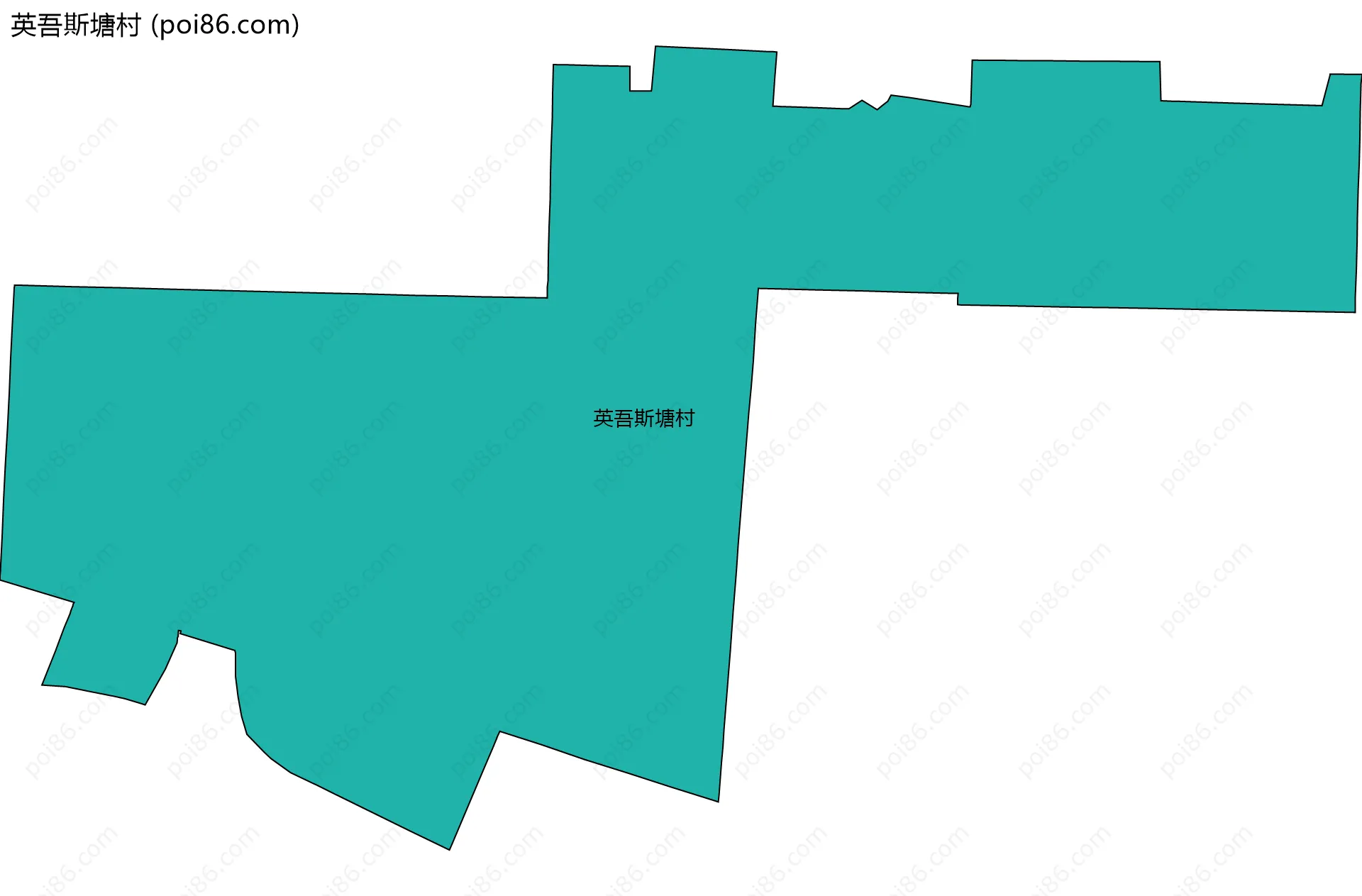 英吾斯塘村边界地图