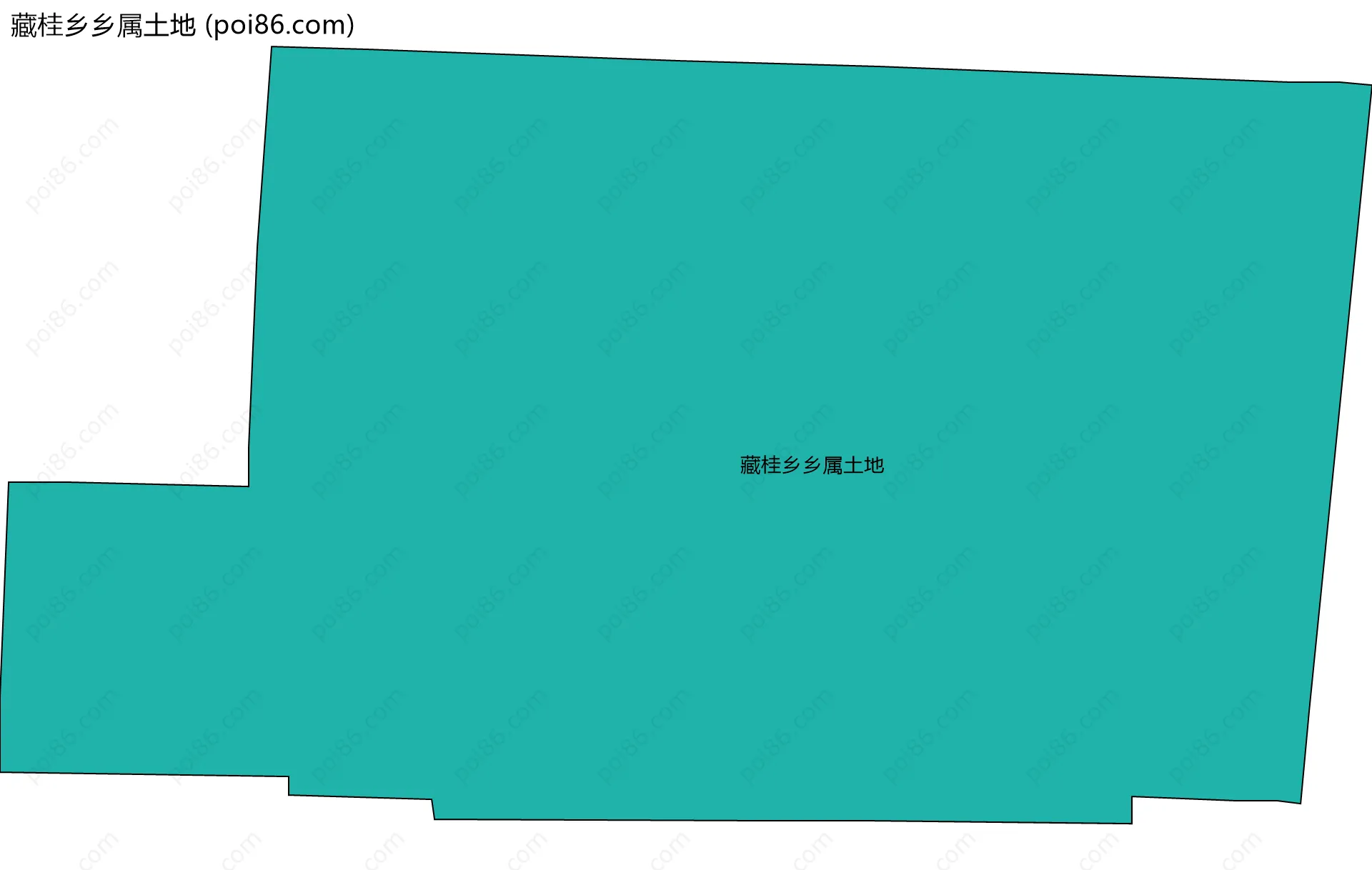 藏桂乡乡属土地边界地图