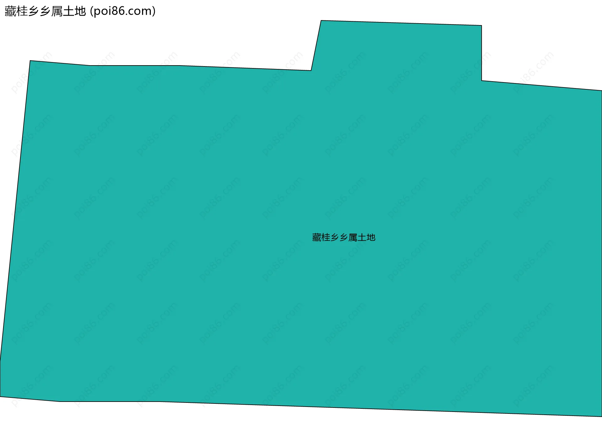 藏桂乡乡属土地边界地图
