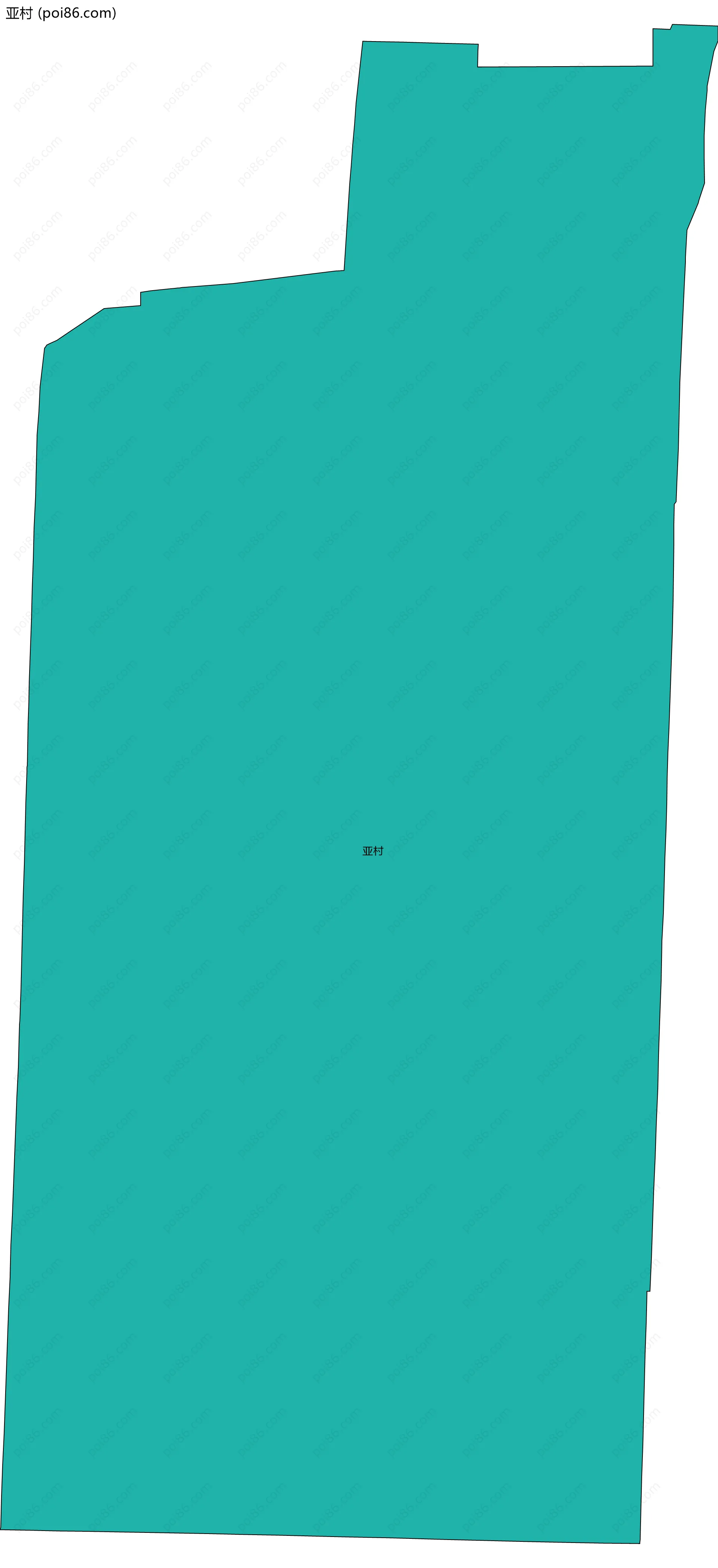 亚村边界地图