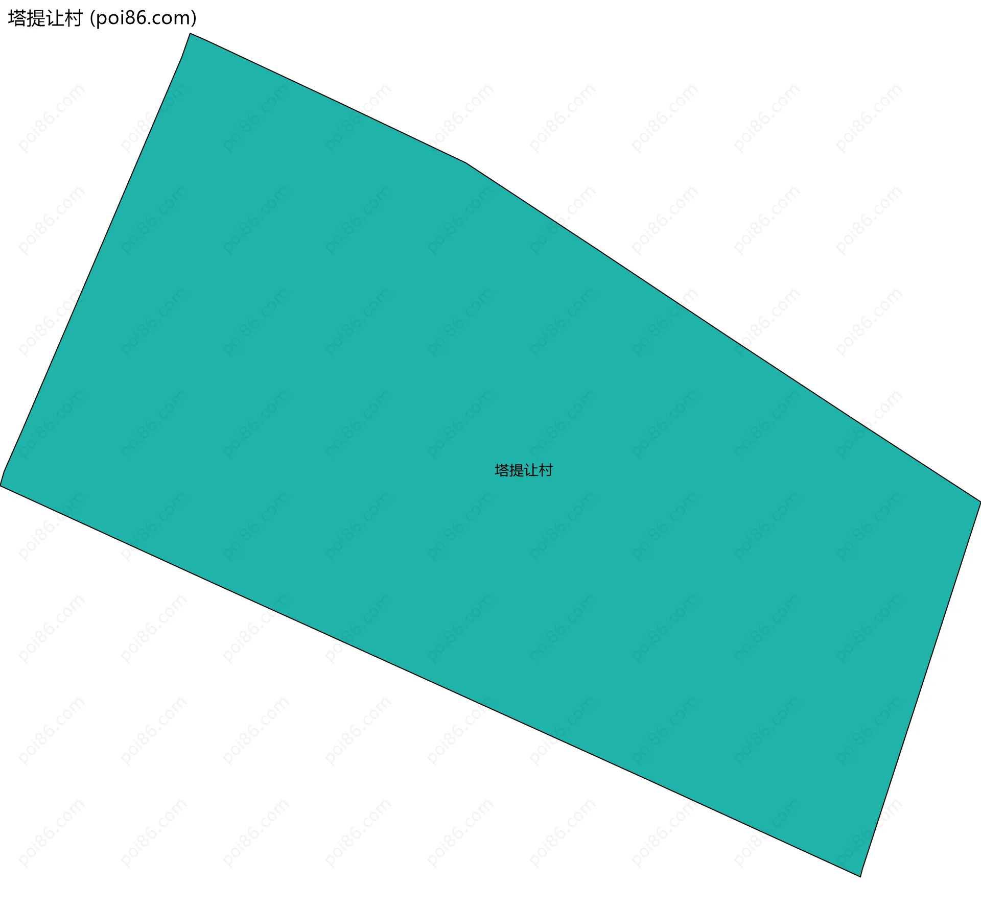 塔提让村边界地图