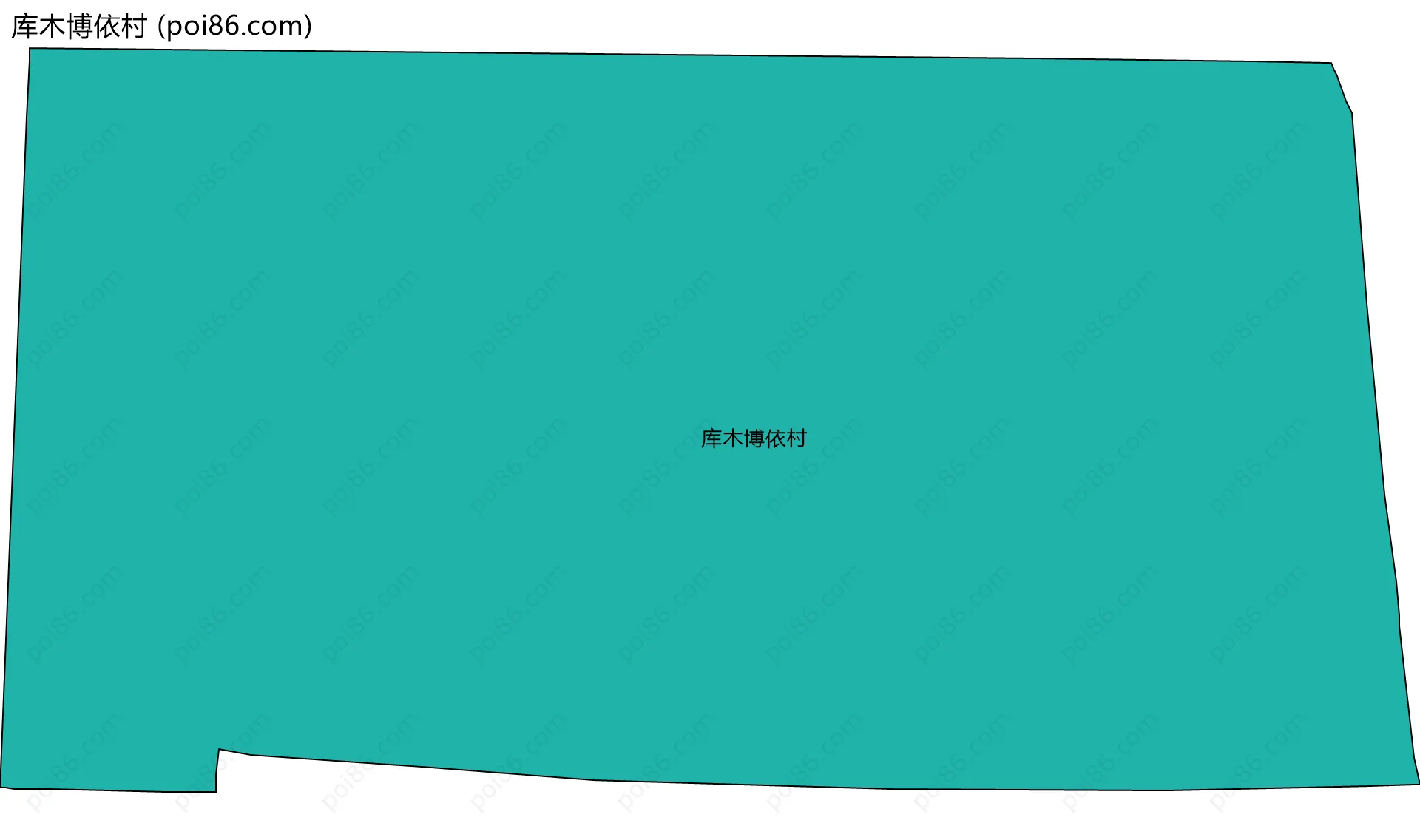 库木博依村边界地图