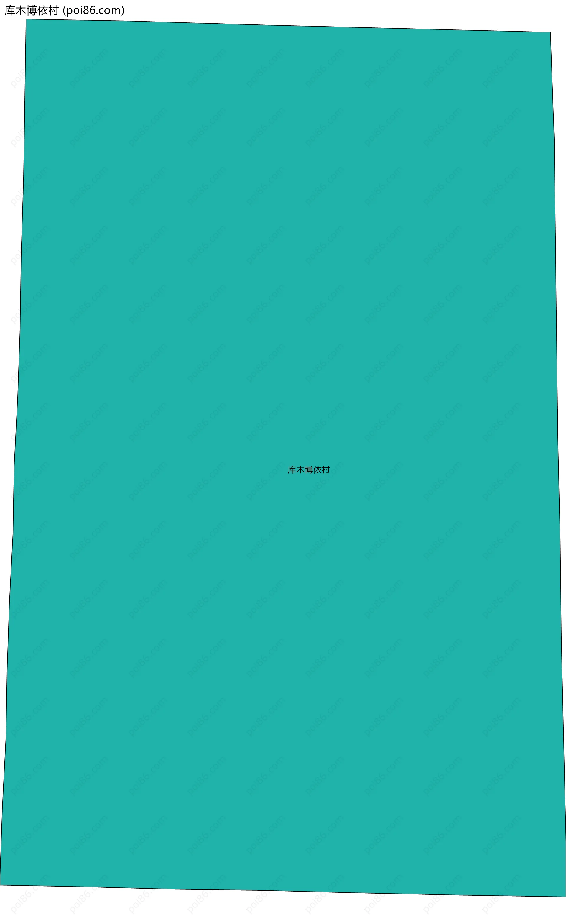 库木博依村边界地图