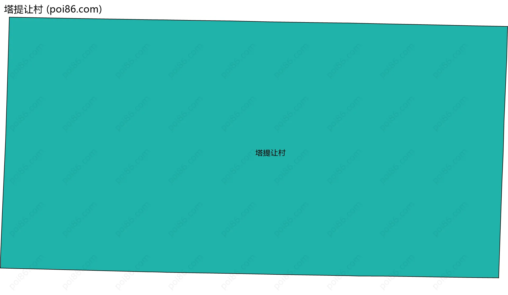 塔提让村边界地图