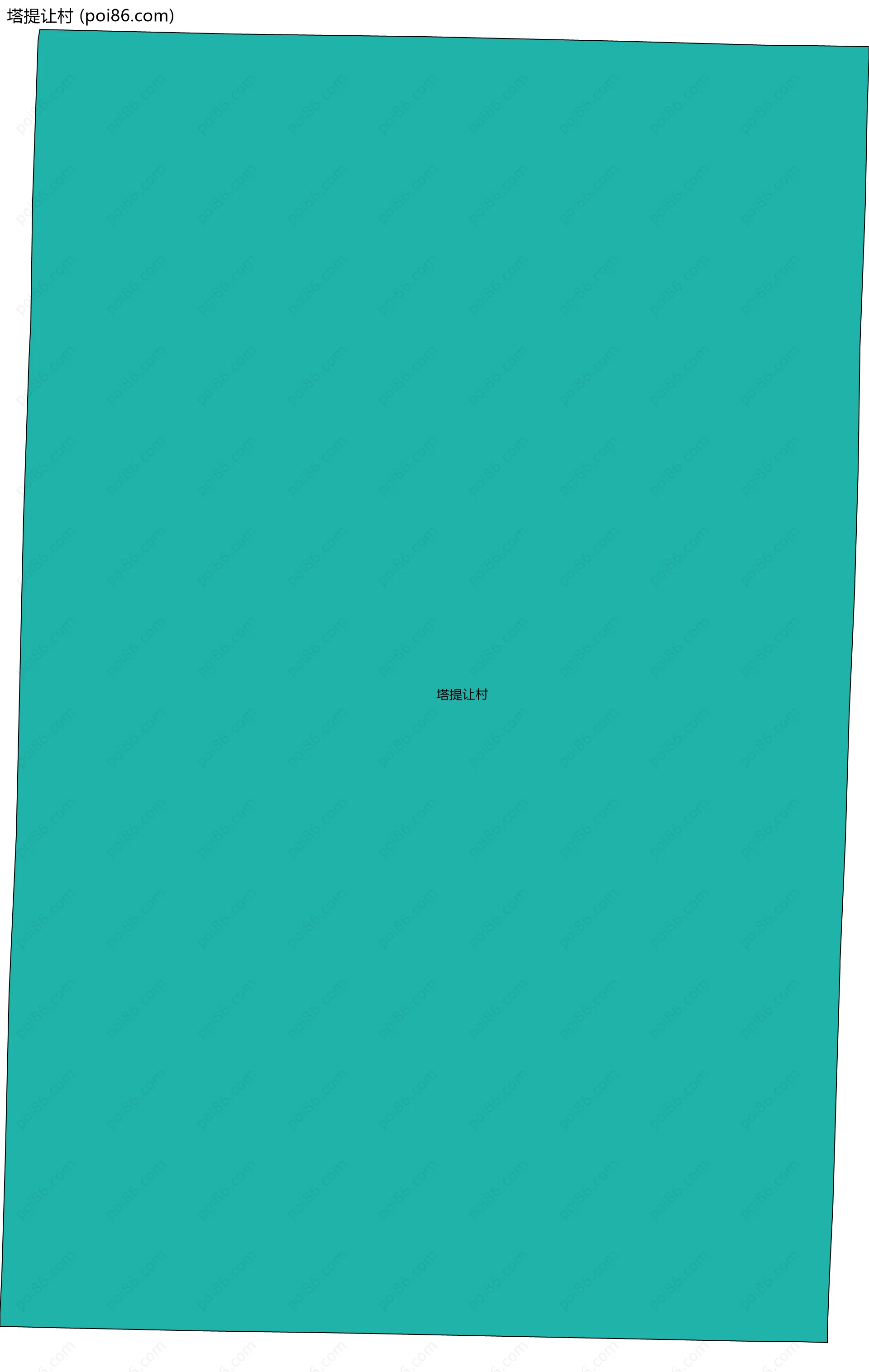 塔提让村边界地图