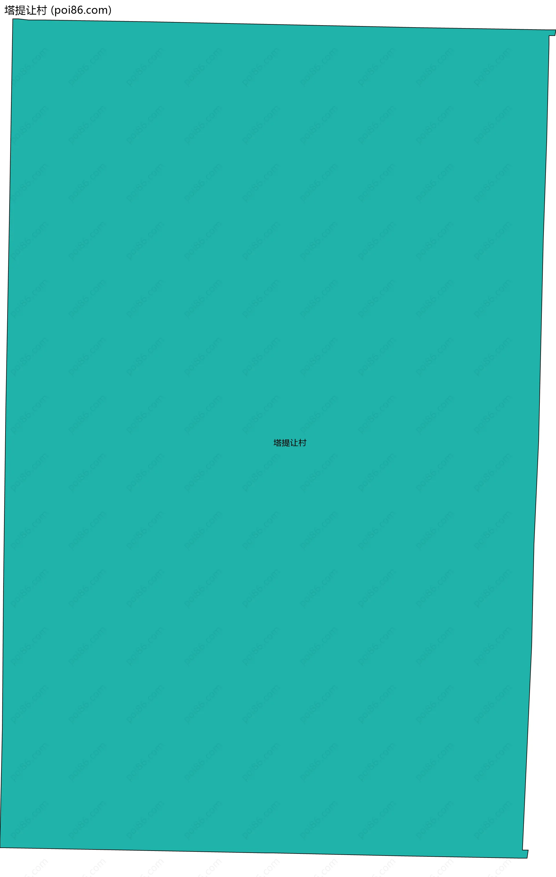 塔提让村边界地图