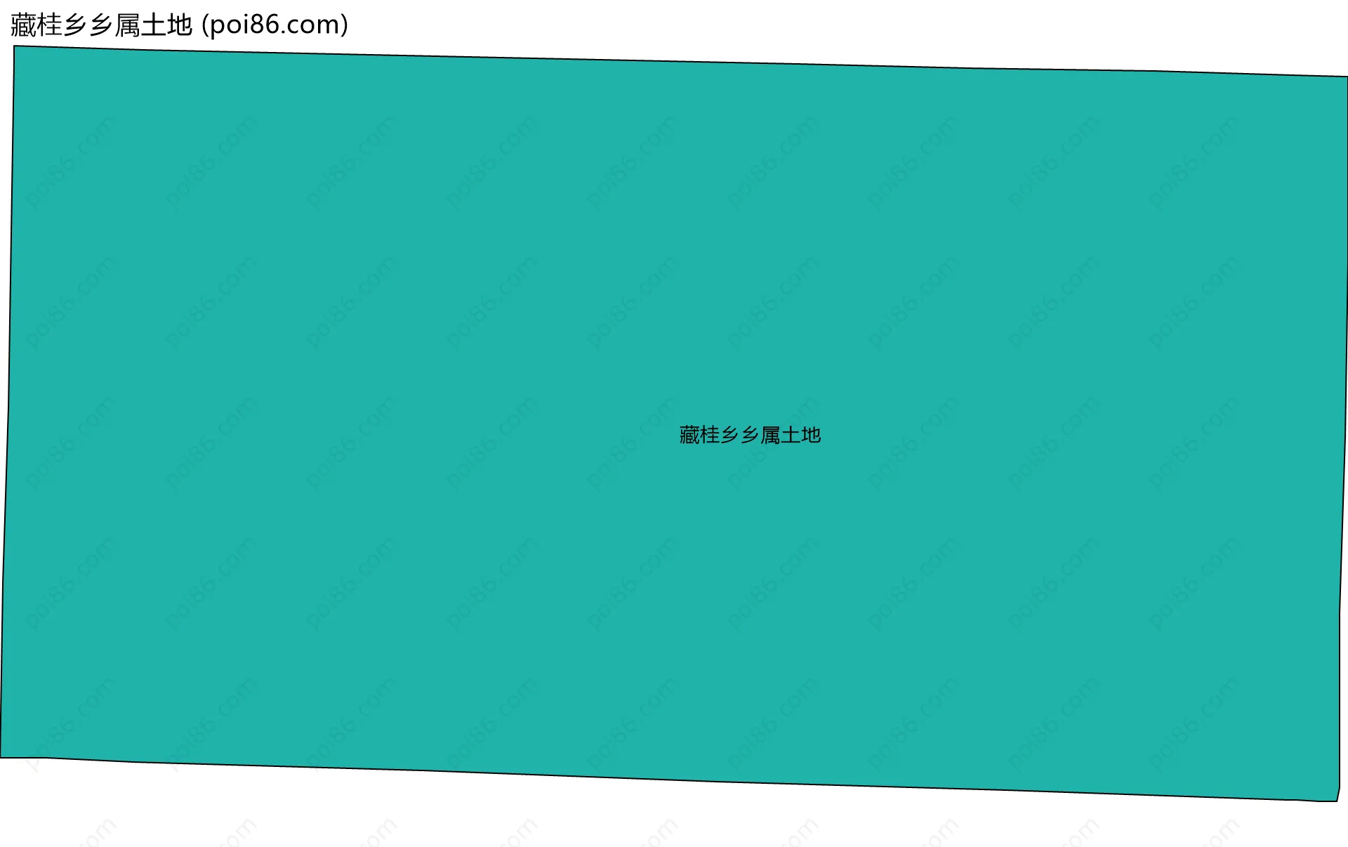 藏桂乡乡属土地边界地图