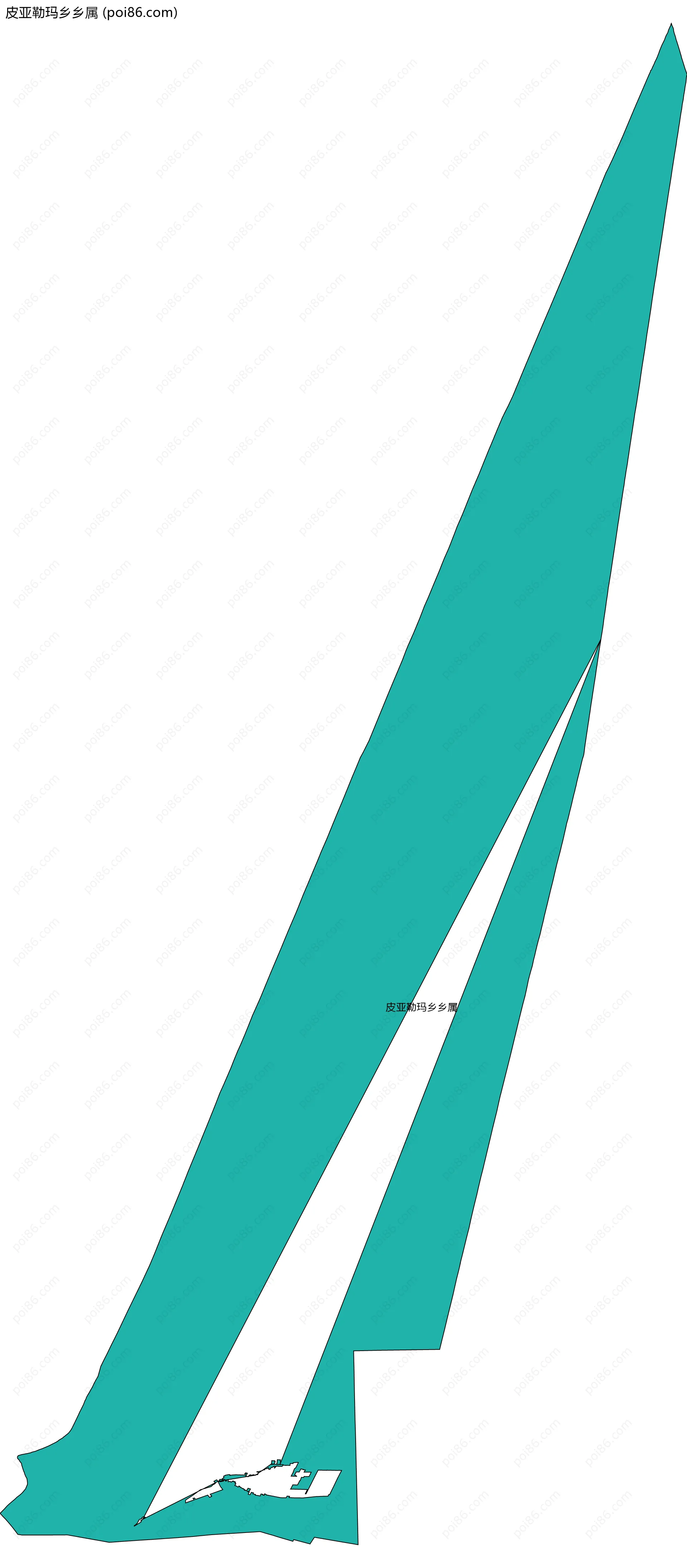 皮亚勒玛乡乡属边界地图