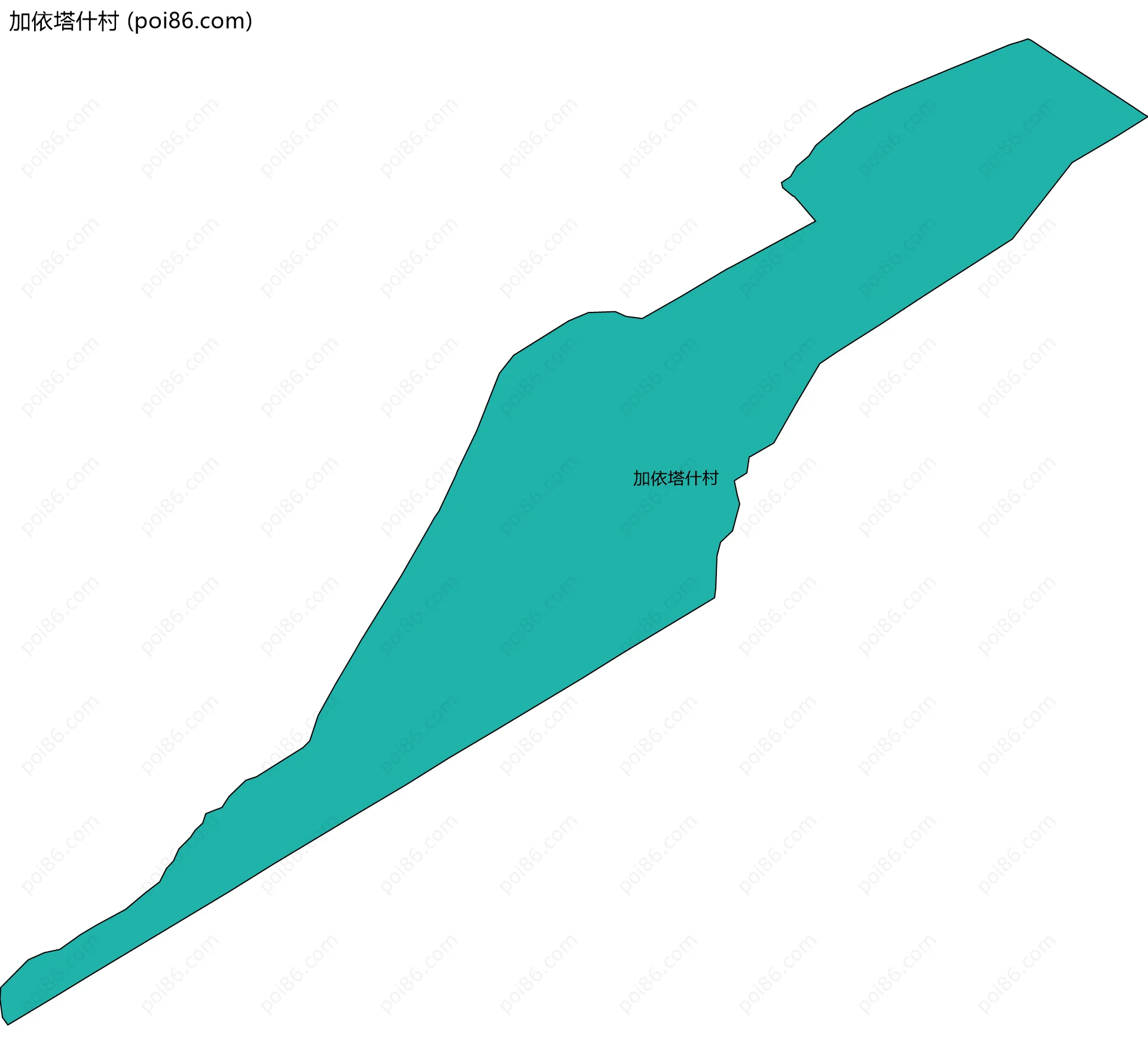 加依塔什村边界地图