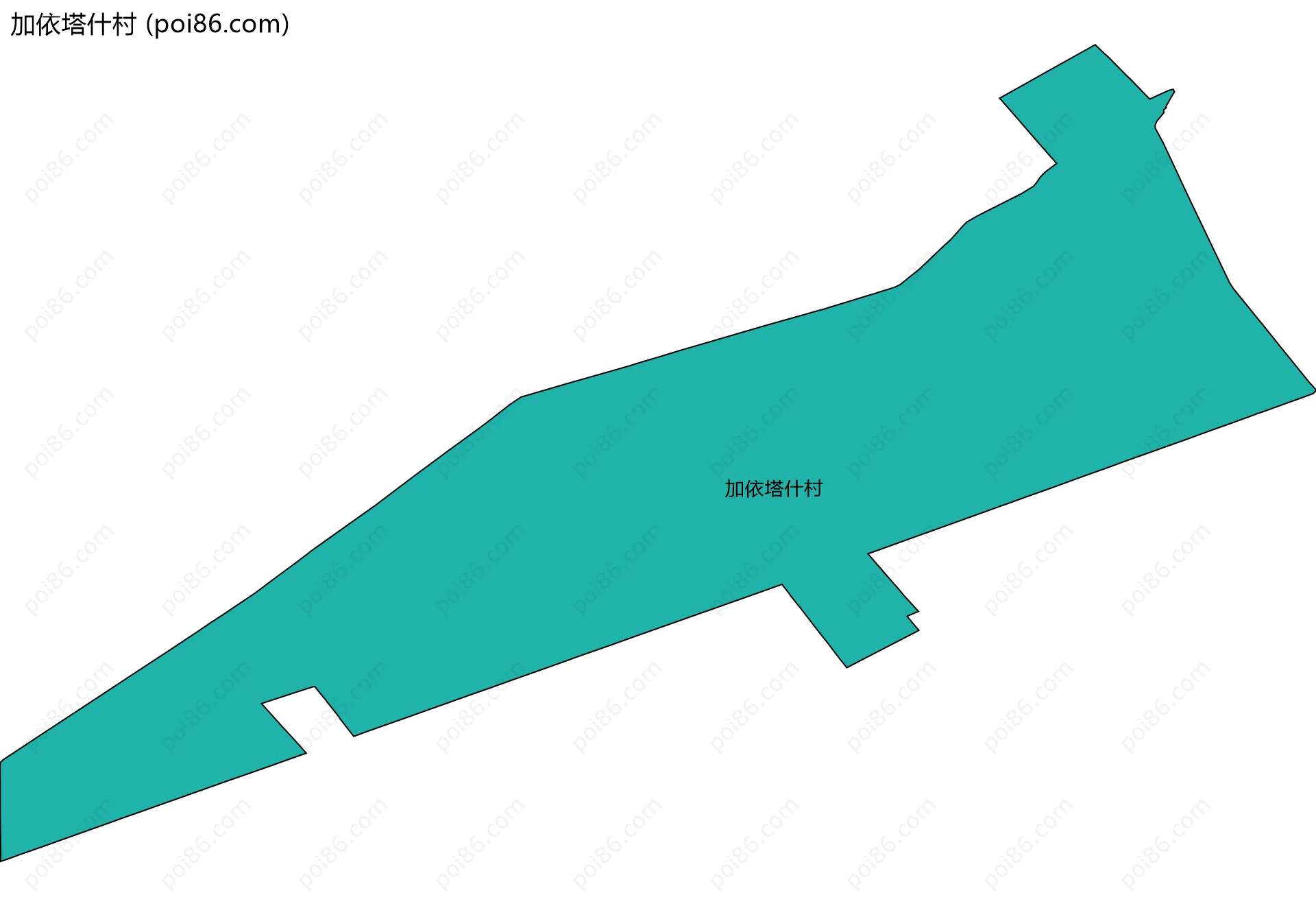 加依塔什村边界地图