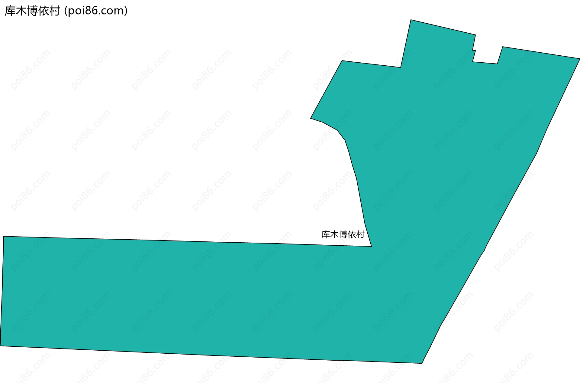 库木博依村边界地图