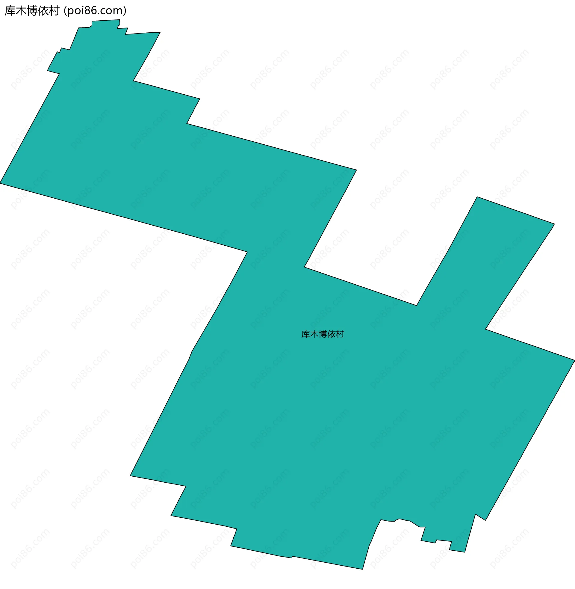 库木博依村边界地图