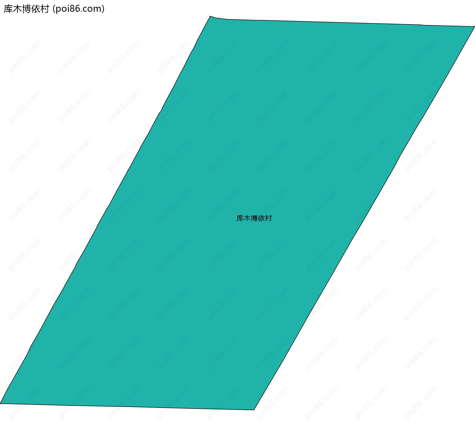 库木博依村边界地图