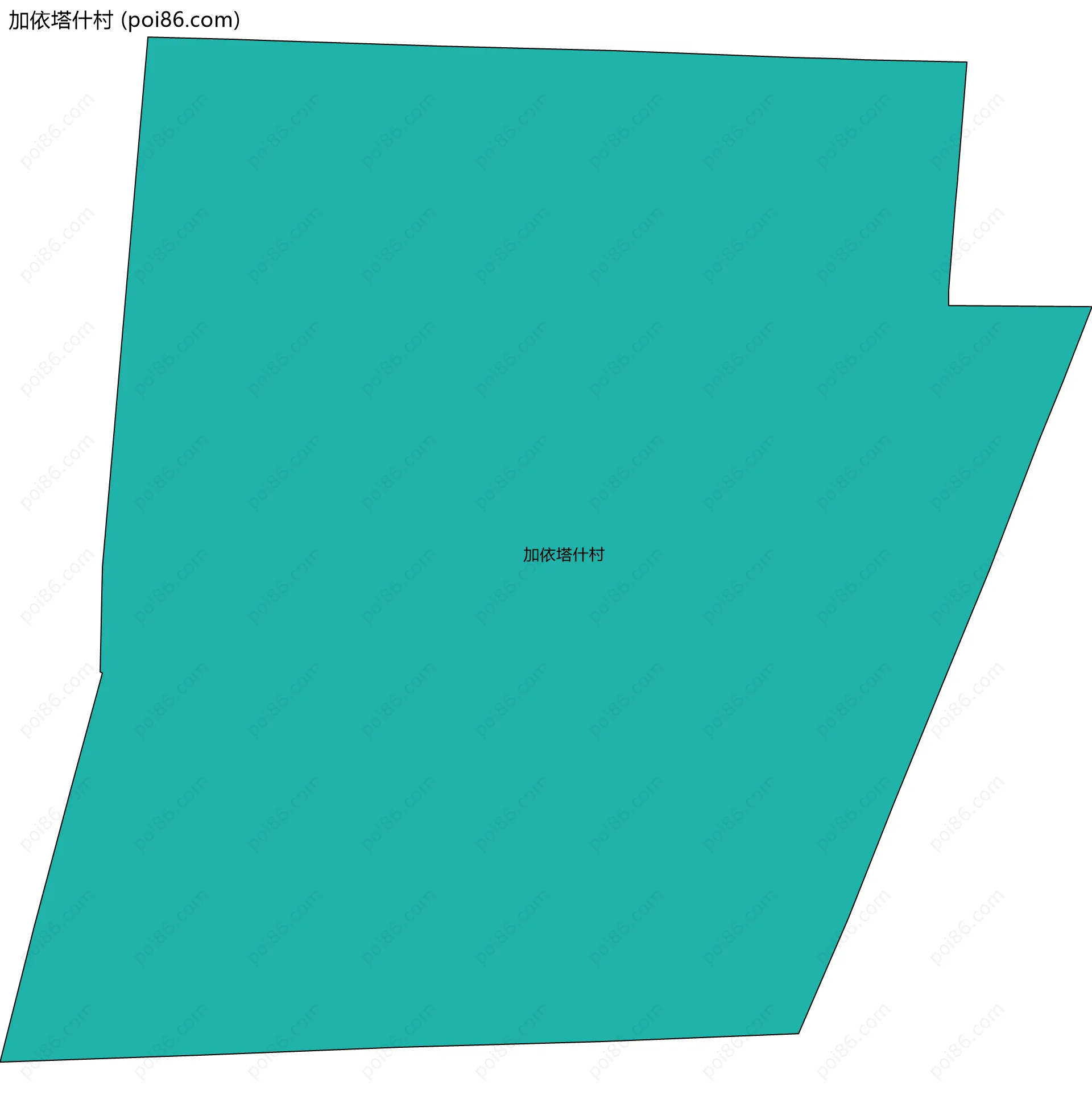 加依塔什村边界地图