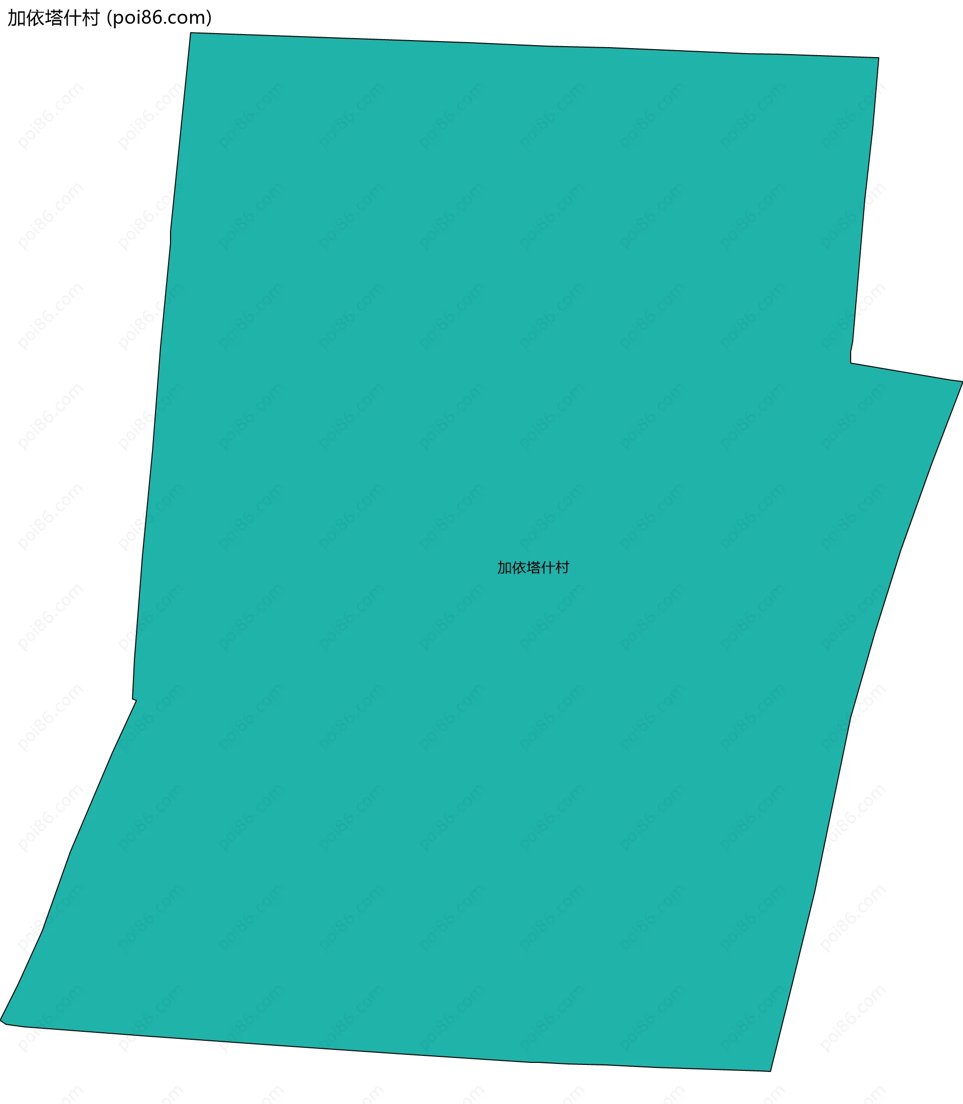 加依塔什村边界地图