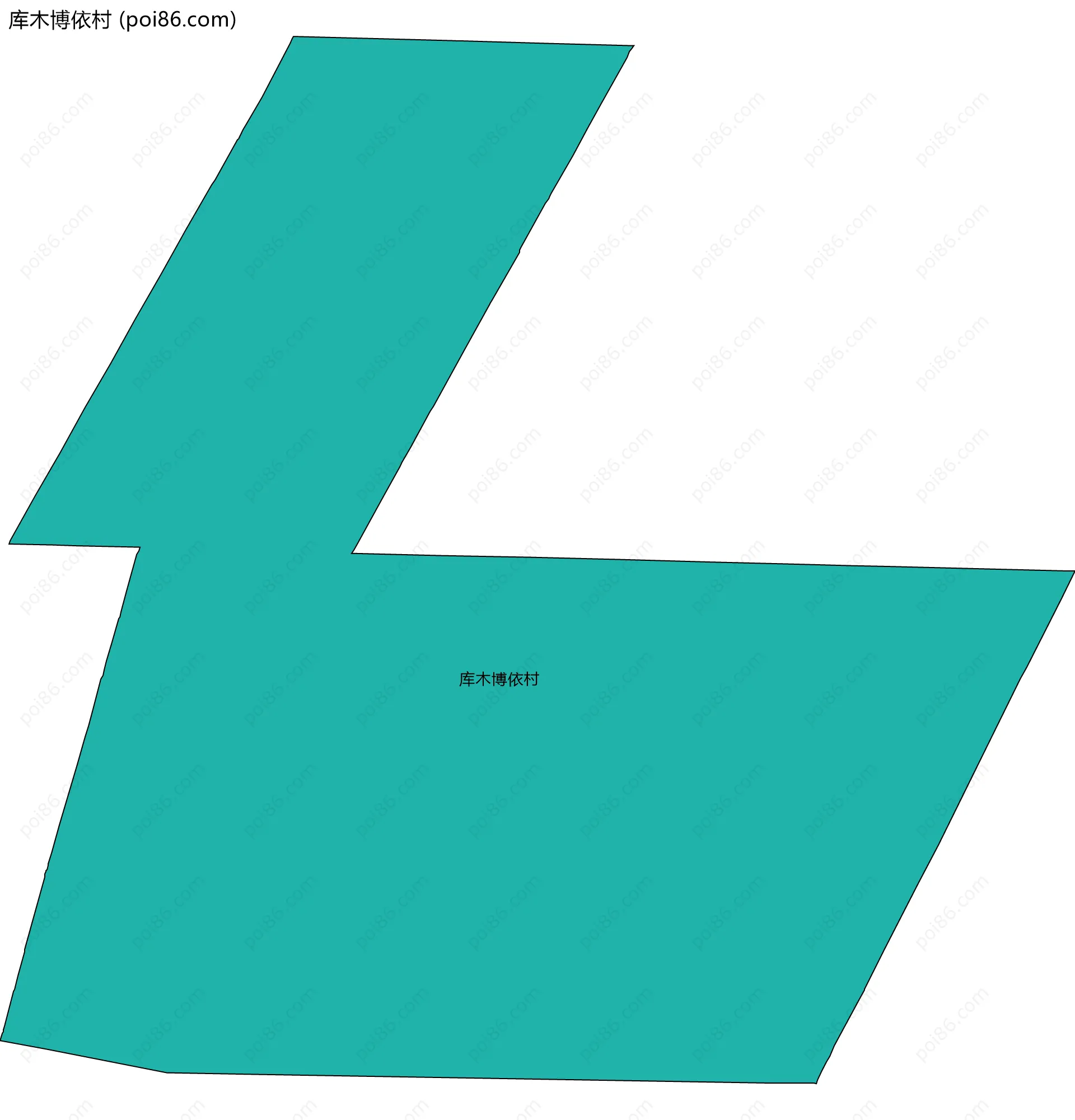 库木博依村边界地图