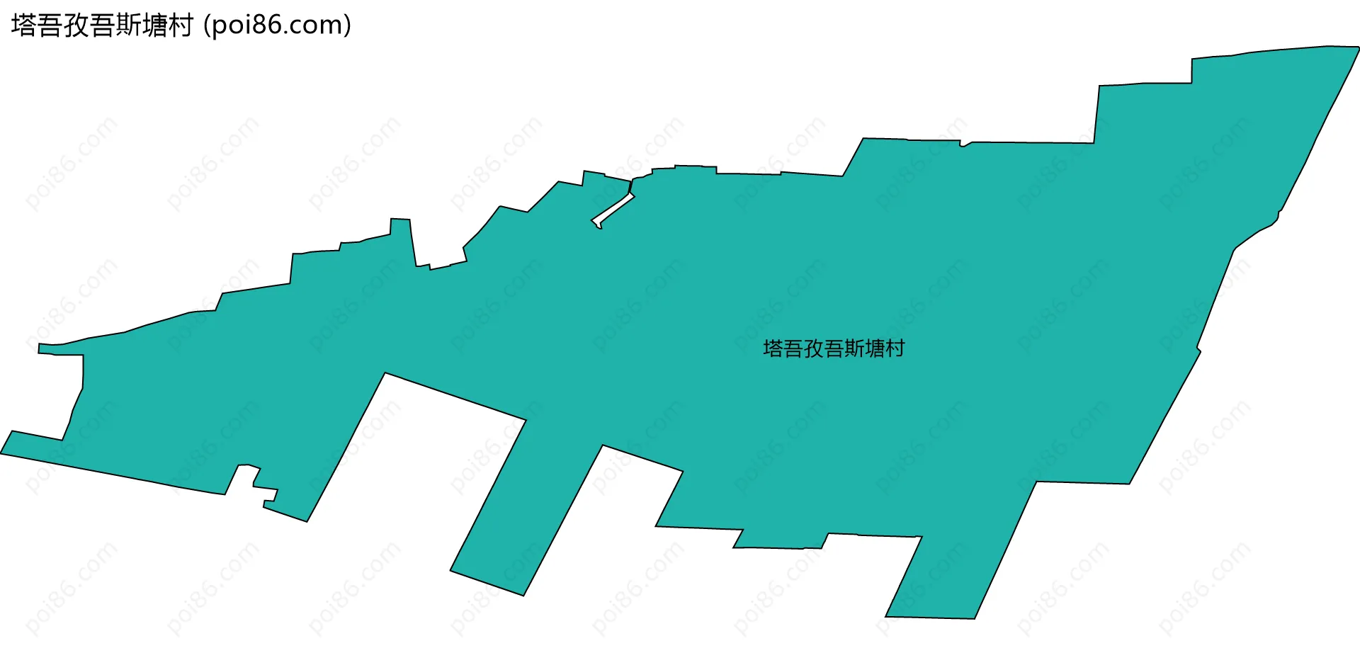 塔吾孜吾斯塘村边界地图