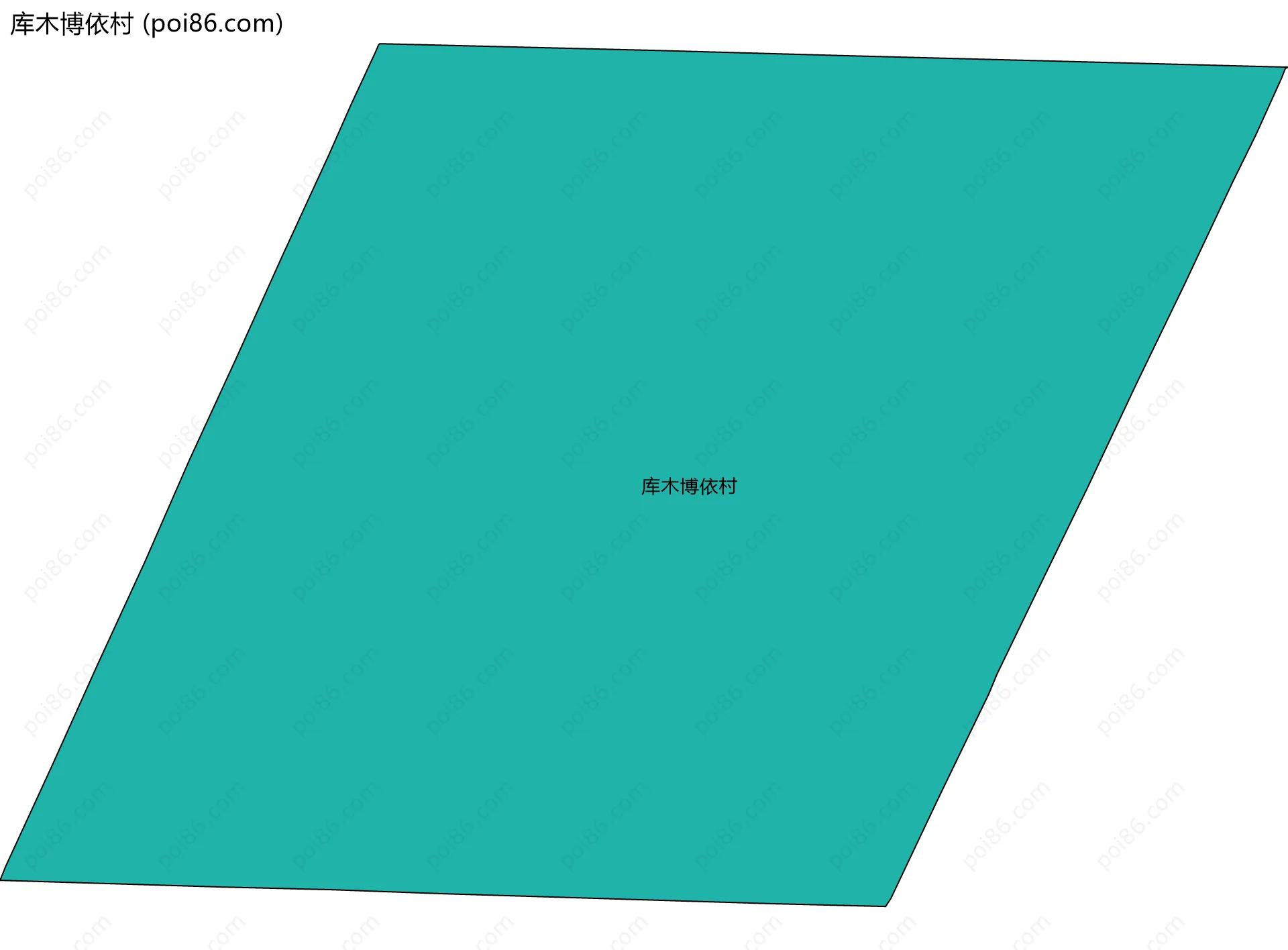 库木博依村边界地图