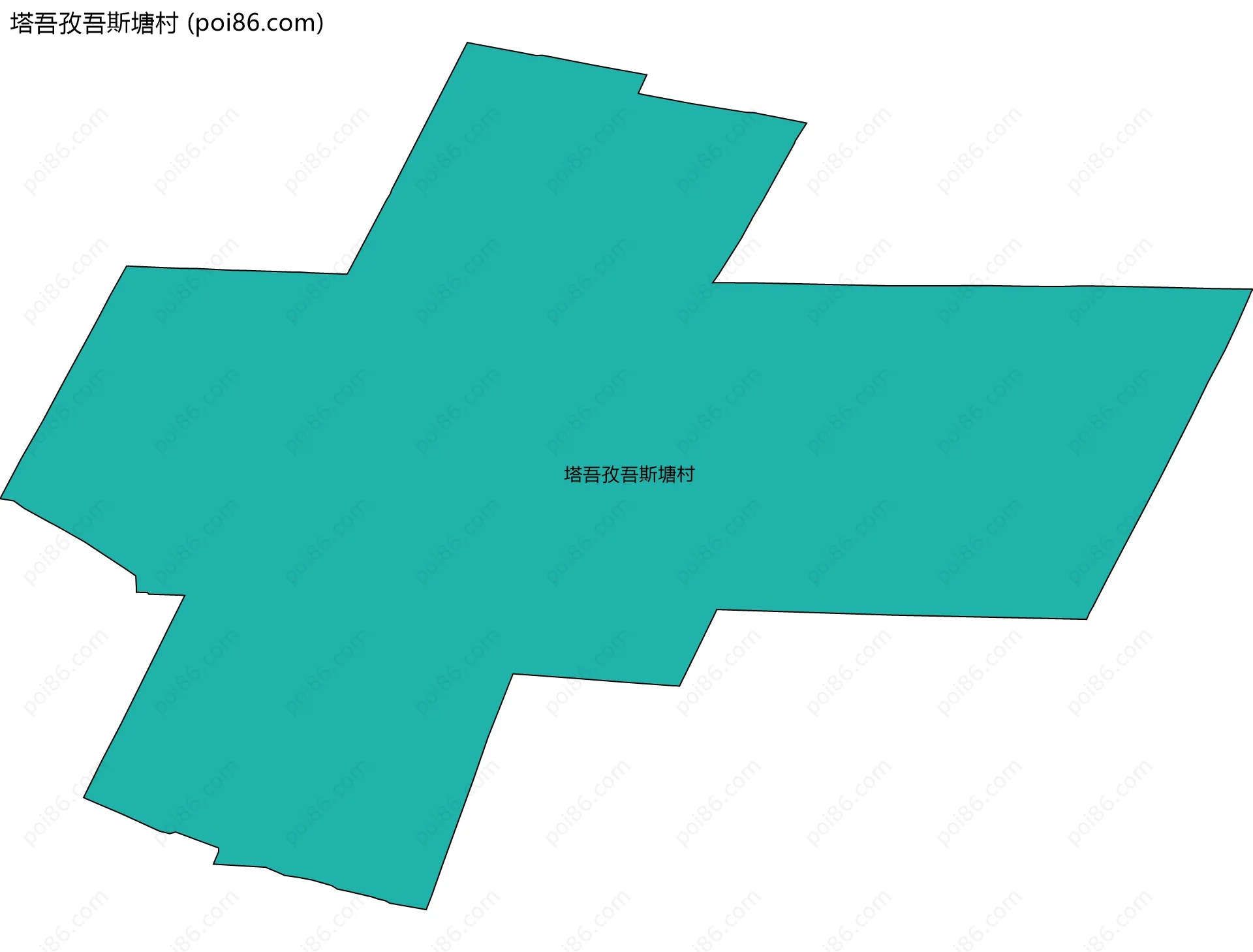 塔吾孜吾斯塘村边界地图