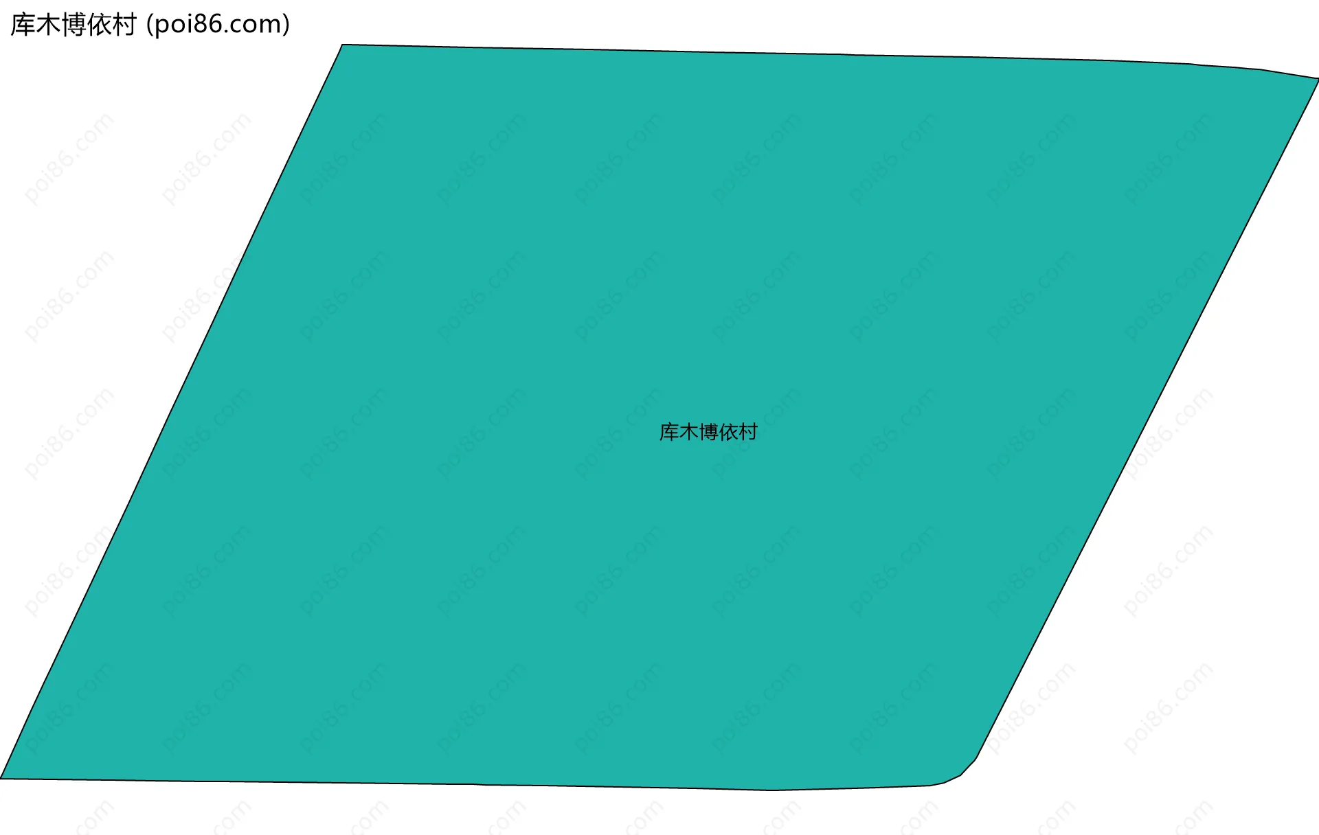 库木博依村边界地图