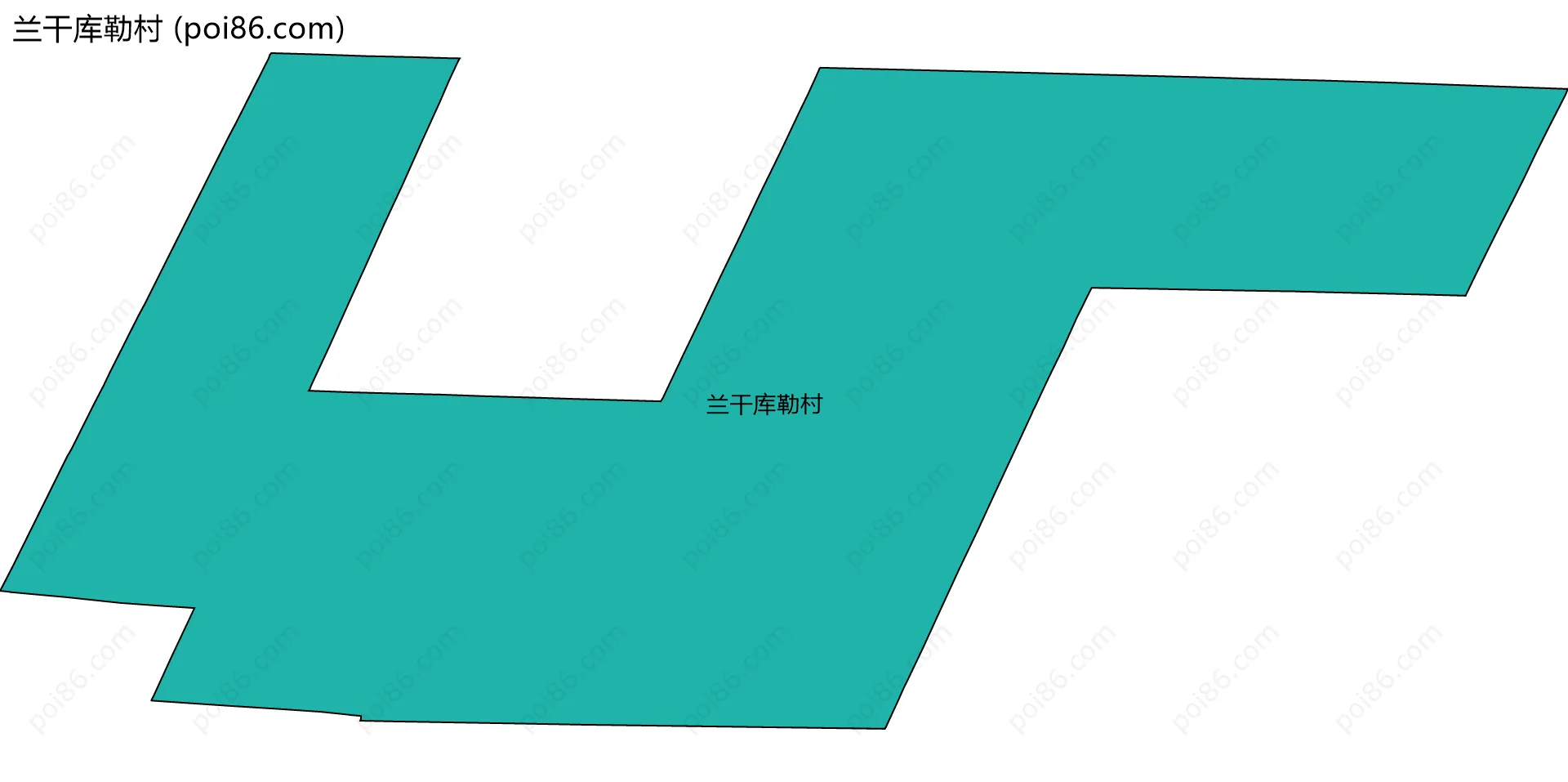 兰干库勒村边界地图